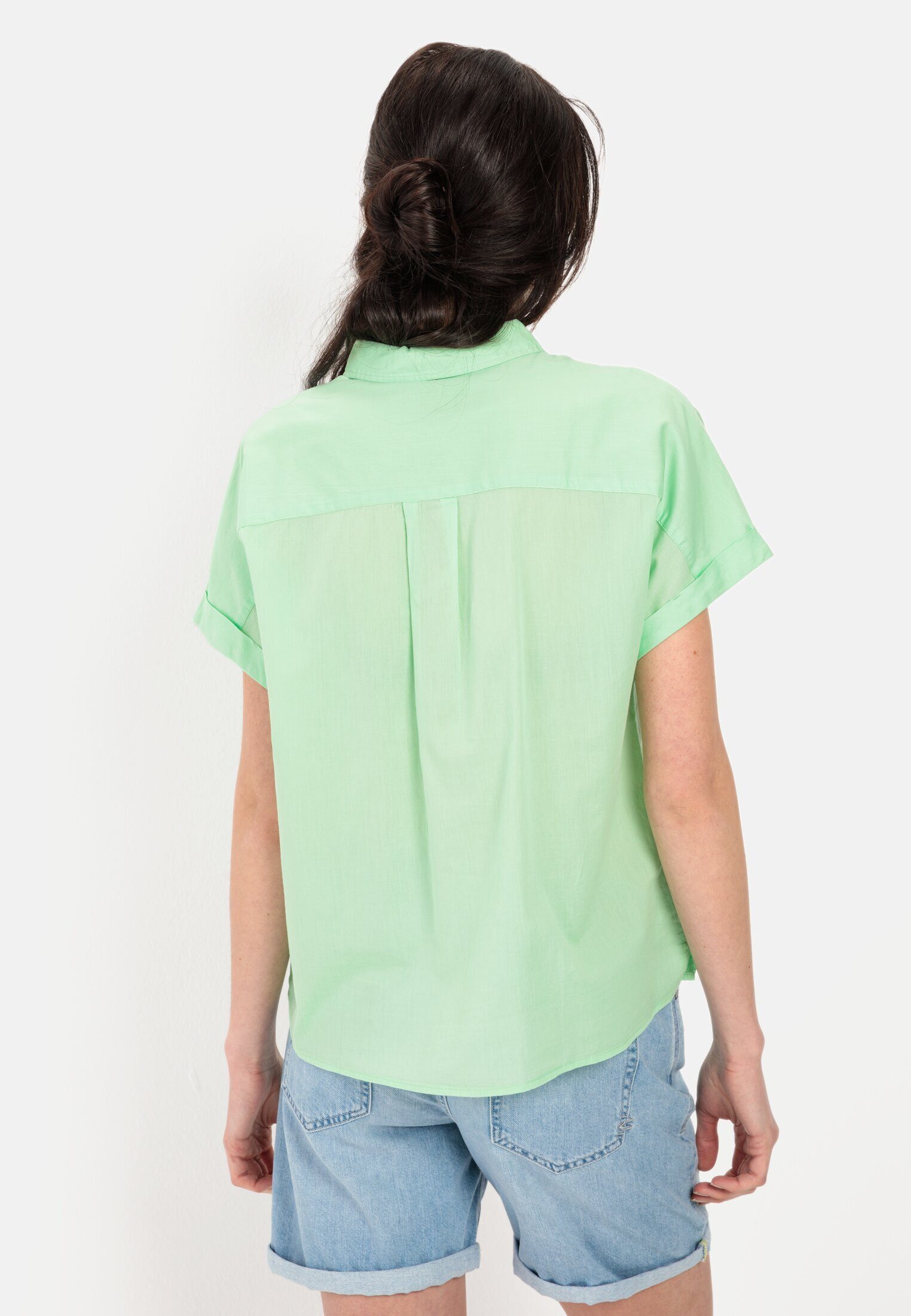 camel active Hemdbluse aus einem Baumwoll-Twill günstig online kaufen