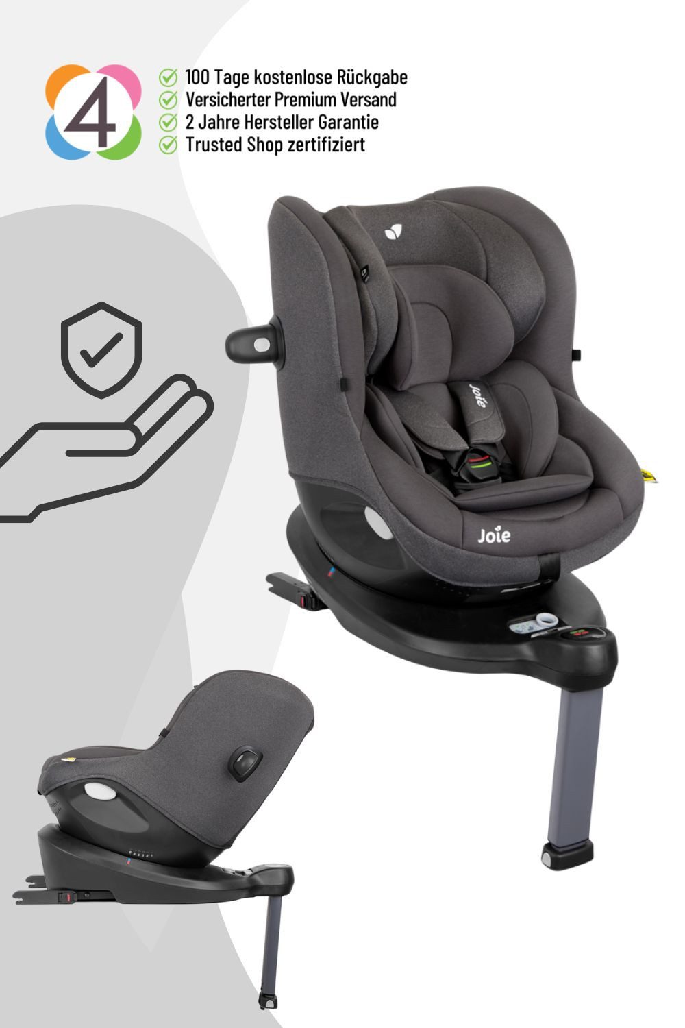 Joie Autokindersitz i-Spin 360 Reboard Kindersitz (40-105 cm)