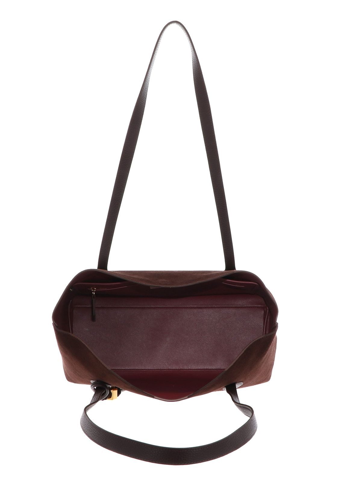 COCCINELLE Schultertasche Handbag Suede Le. / Grained Le., aus echtem Rindsleder – Bild 5 von 5