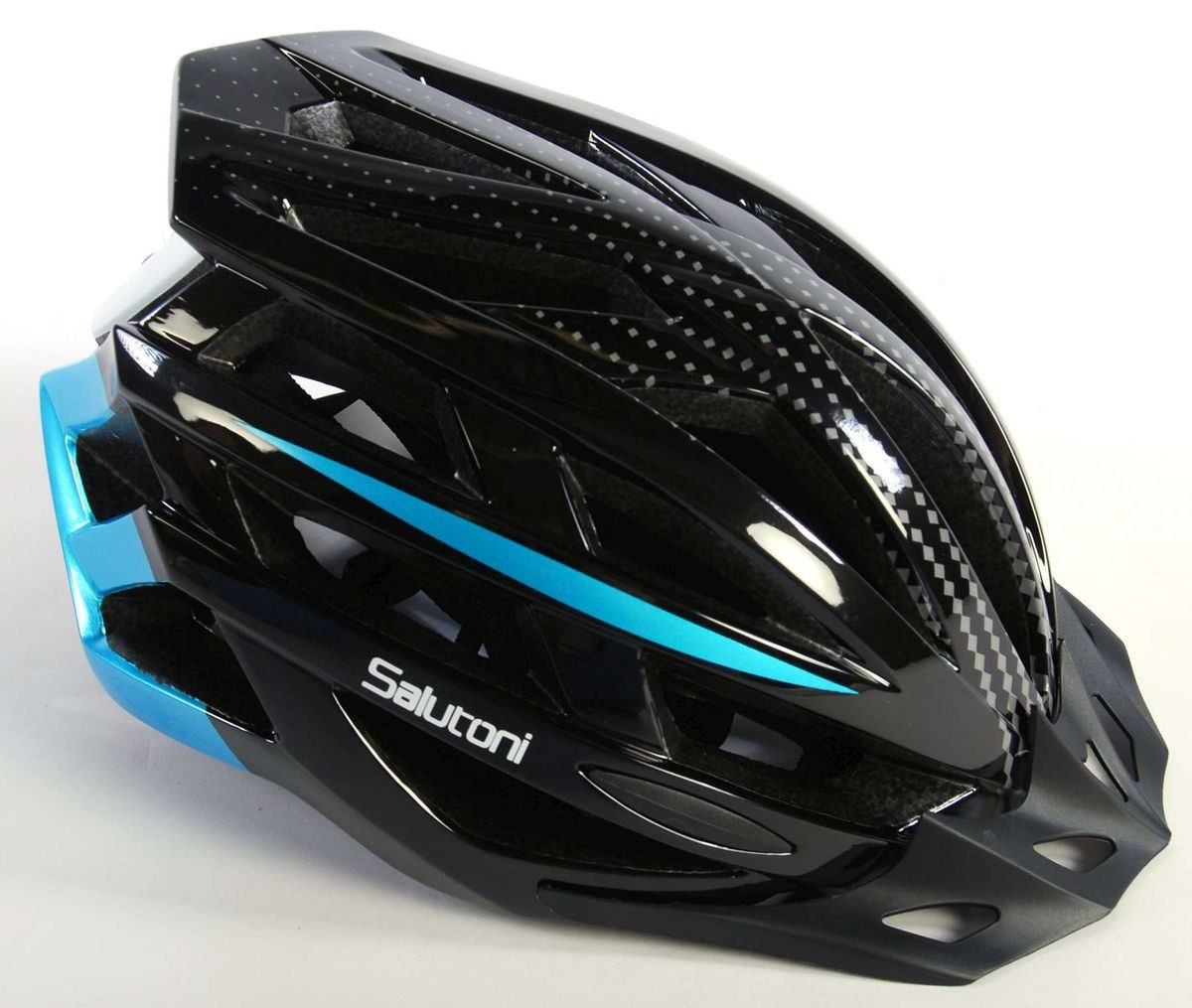 T&Y Trade Fahrradhelm Schutzhelm Damen Herren Jugend Fahrrad Helm Radhelm Fahrradhelm 856, extra leicht,Sonnenblende,verstellb.Helm Kinnriemen,Gr.58-61cm,schwarz