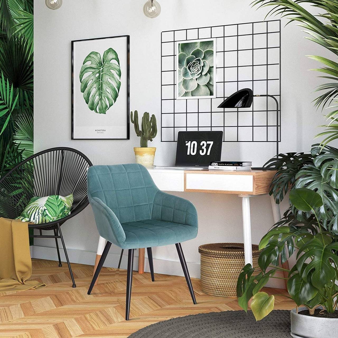 Woltu Esszimmerstuhl (1 St), Polsterstuhl mit Armlehne, Metallbeine günstig online kaufen