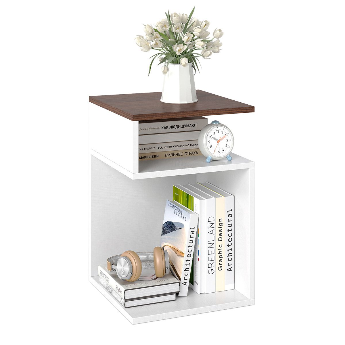 COSTWAY Beistelltisch (1-St), Holz, 3 Ebenen günstig online kaufen