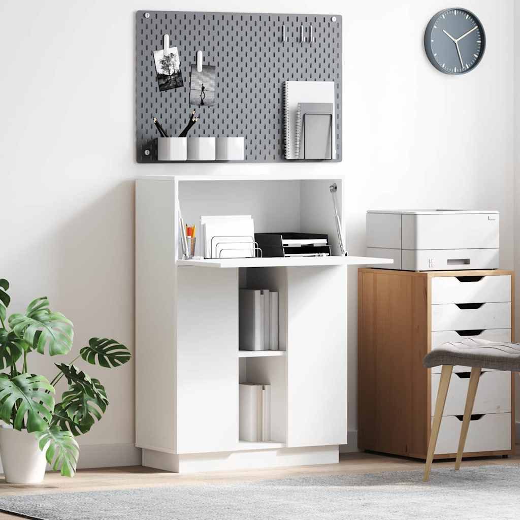 vidaXL Schreibtisch Schreibtisch Weiß 71.5 x 31.5 x 106.5 cm Holzwerkstoff (1-St)