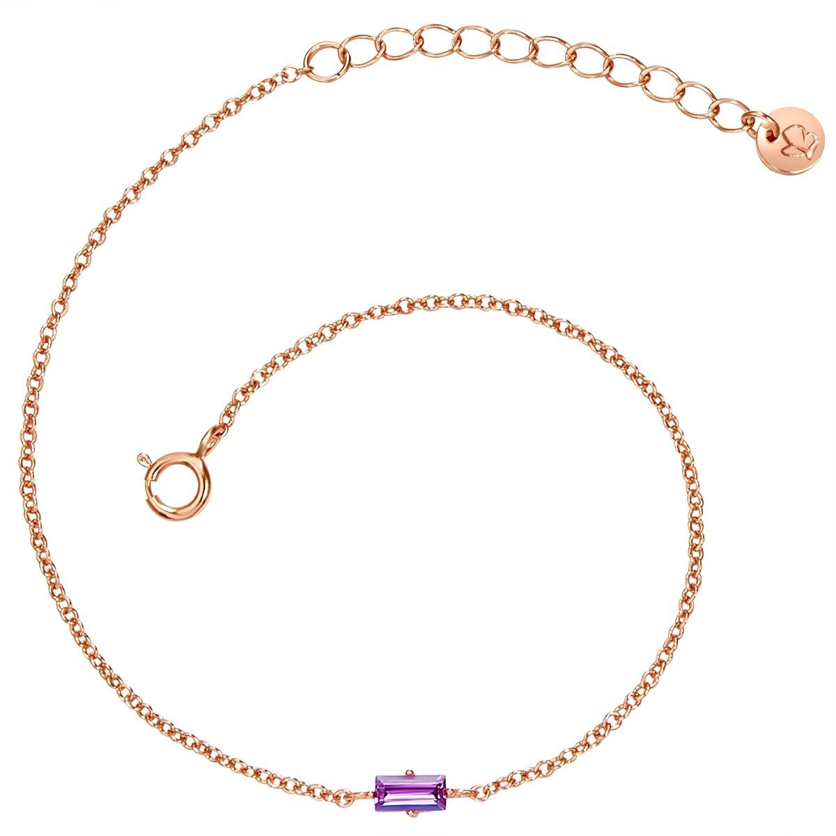 Glanzstücke München Silberarmband roségold, aus Sterling Silber