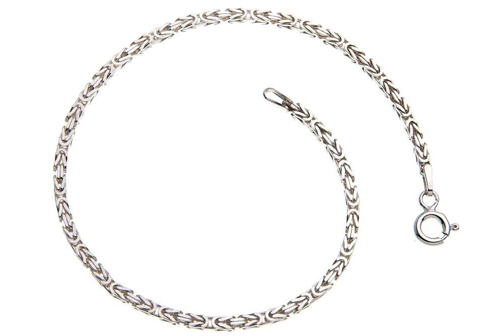 925 16-25cm von Silber, - Länge wählbar Königskette Silberarmband Silberkettenstore 2mm Armband