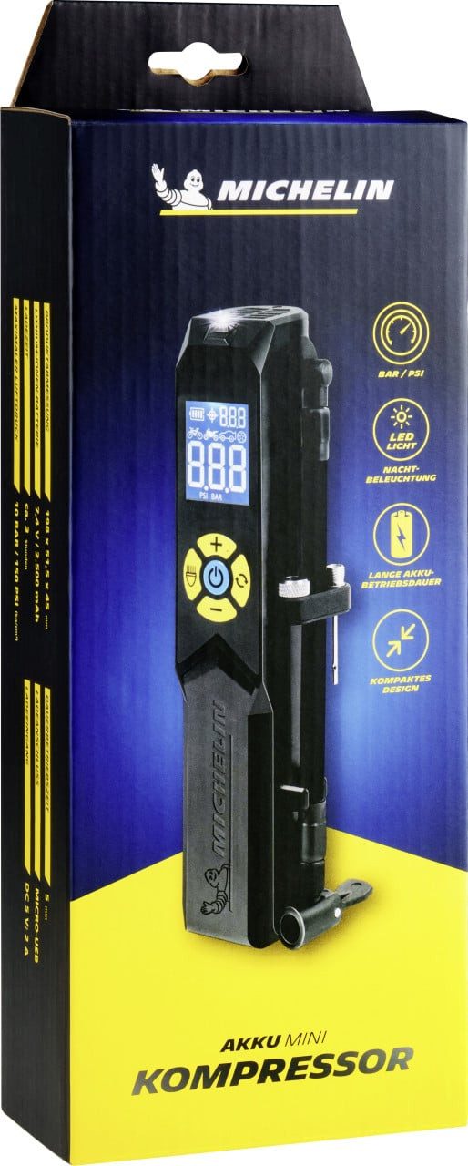 Michelin Akku-Handkompressor MICHELIN Akku-Mini-Kompressor 10 bar