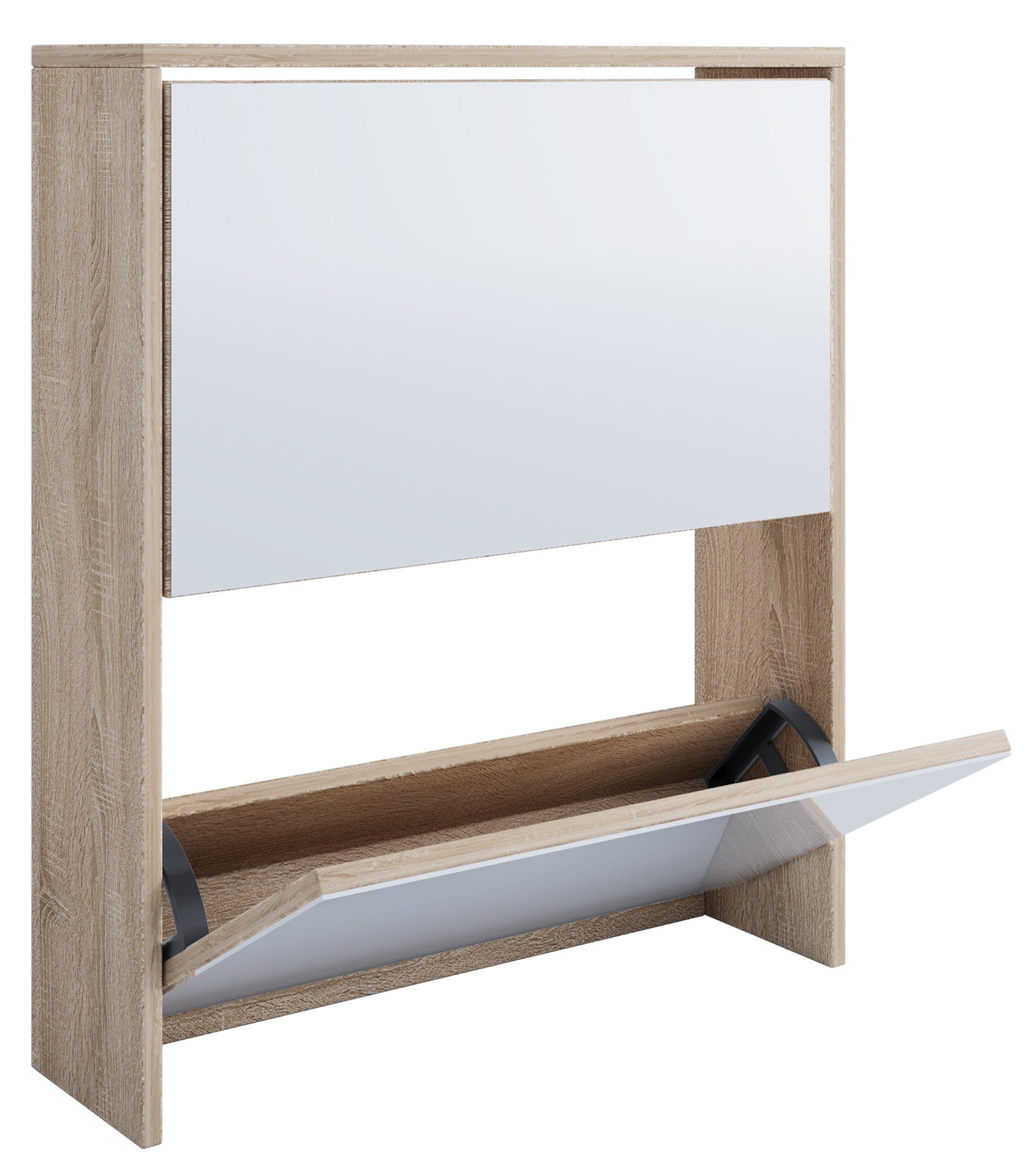 VCM Schuhschrank Holz Schuhschrank Schuhkipper Spiegel Stido L günstig online kaufen