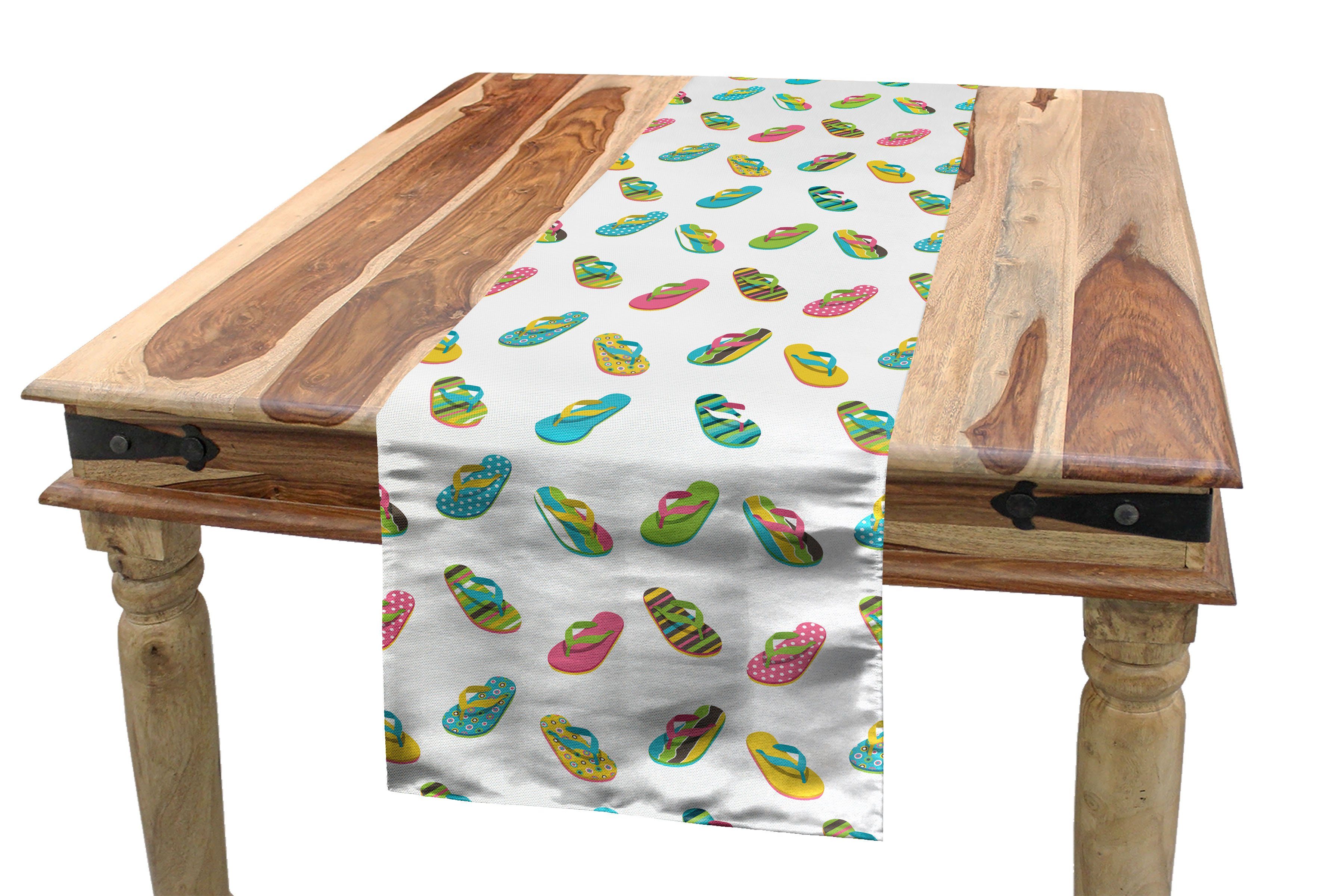 Abakuhaus Thong Rechteckiger Flops Entwurf Dekorativer Sandale Tischläufer Küche Esszimmer Flip Tischläufer,