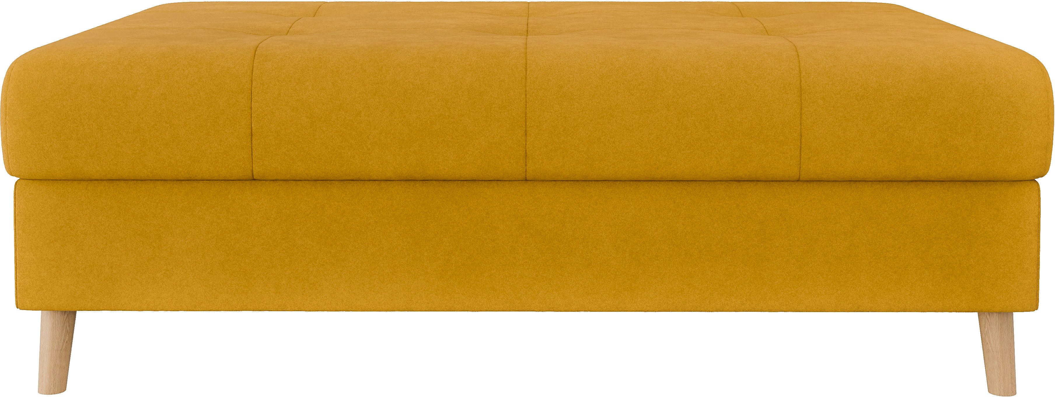 Home affaire Polsterhocker CHARRE XXL, Steppung im Sitzbereich, Maße: B/T/H günstig online kaufen