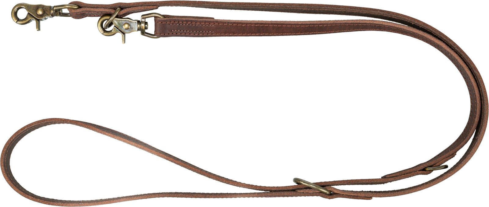 TRIXIE Hundeleine Rustic Fettleder-Verlängerungsleine - dunkelbraun - 2,00 m/12 mm, Leder