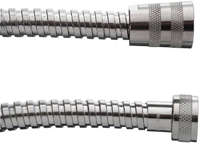 CORNAT Edelstahl Brauseschlauch Edelstahl, verchromt, 1/2