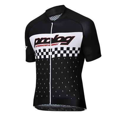 prolog cycling wear Radtrikot Herren Fahrradtrikot kurzarm „Integrated Energy Black“, slim fit