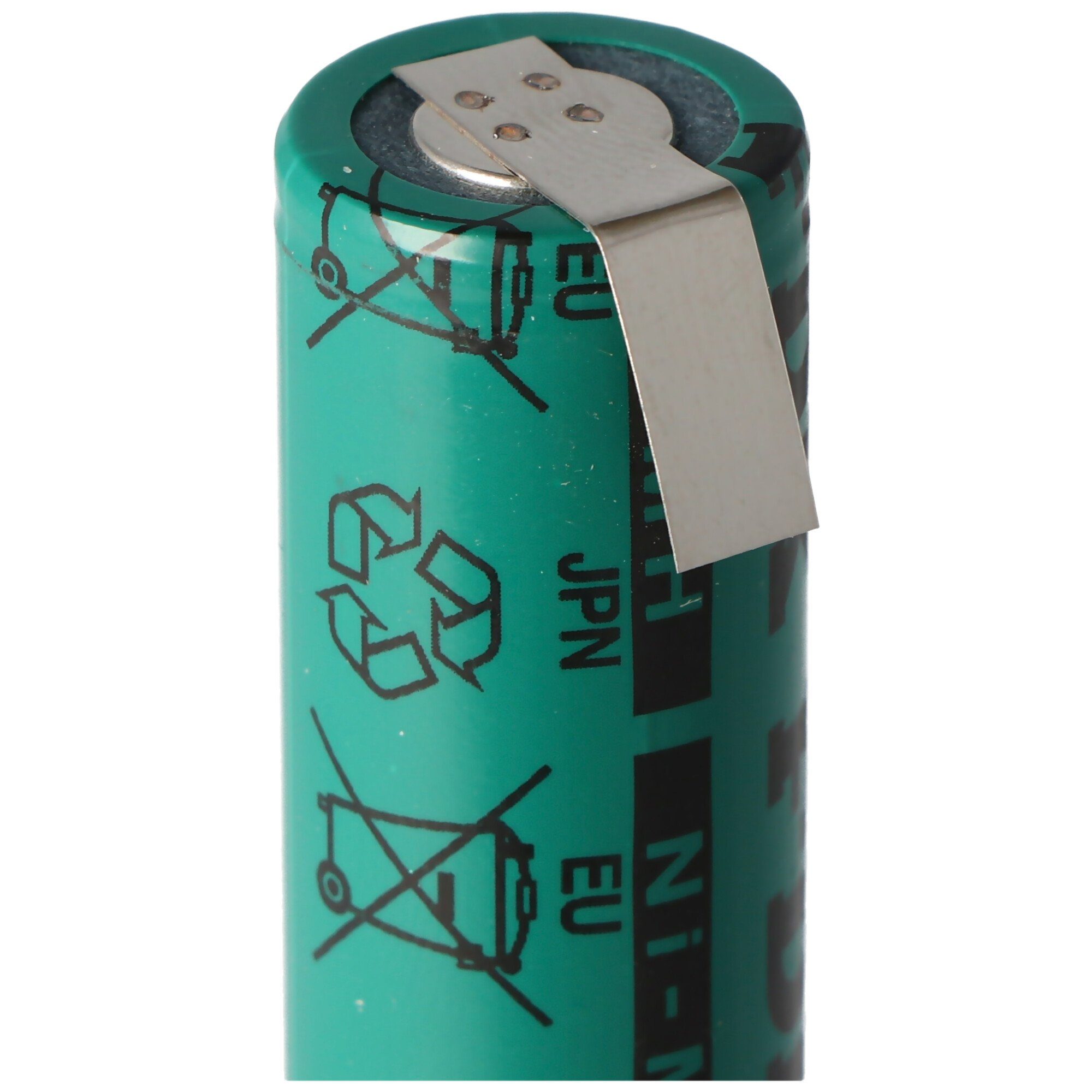 Sanyo Sanyo HR-AU Twincell, A-Zelle, 2700mAh 50x17mm mit Lötfahnen U-Form, Akku 2700 mAh (1,2 V)
