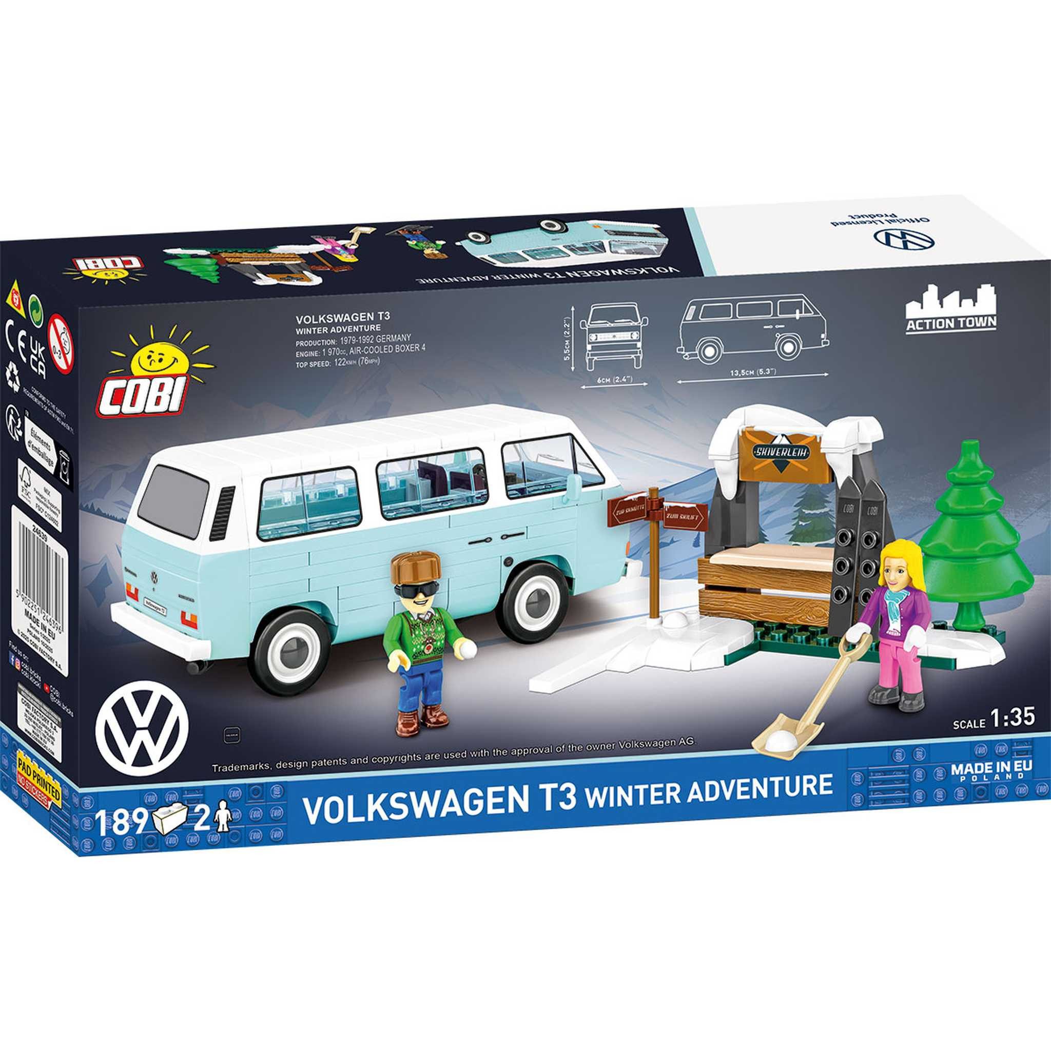 COBI CB-24639 - VW T3 Winter Abenteuer (Cobi) Spielbausteine