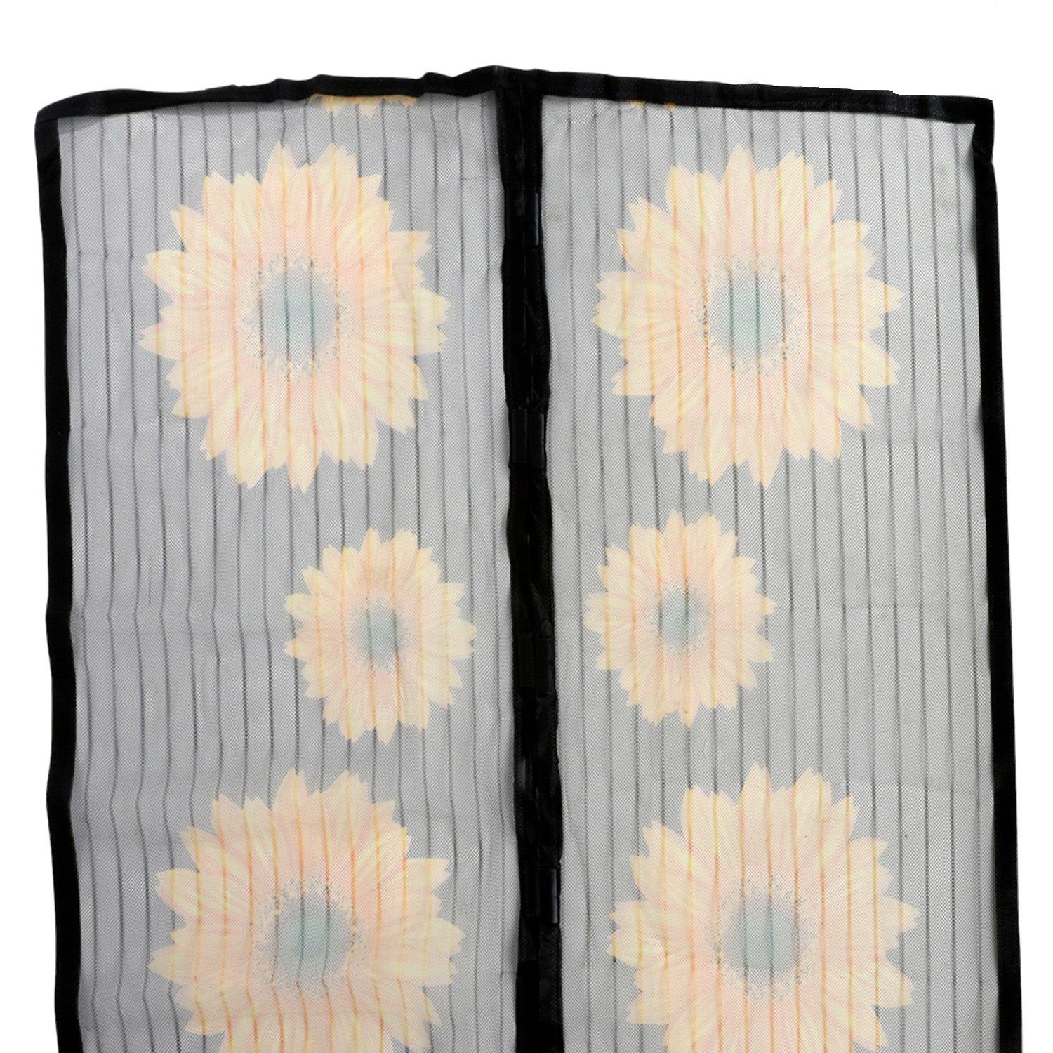 BURI Fliegengitter-Gewebe BURI Tür-Fliegengitter mit Magnethalterung Fliegennetz Insektennetz