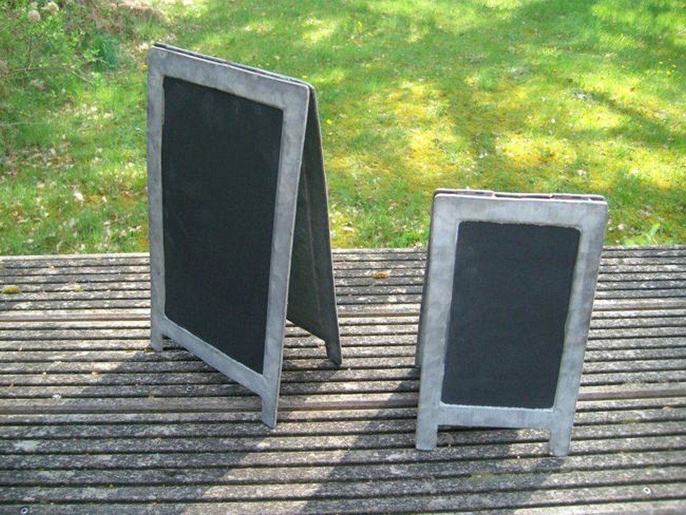 Deko-Impression Standtafel Kleine Standtafeln Aufsteller Kreidetafeln Werbetafeln 2 St. Eisen, (2-tlg)
