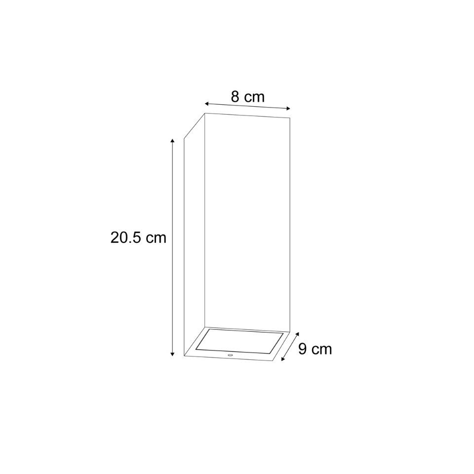 Qazqa Außen-Wandleuchte Baleno, ohne Leuchtmittel, GU10, Grün, Modern, Aluminium, 2-flammig