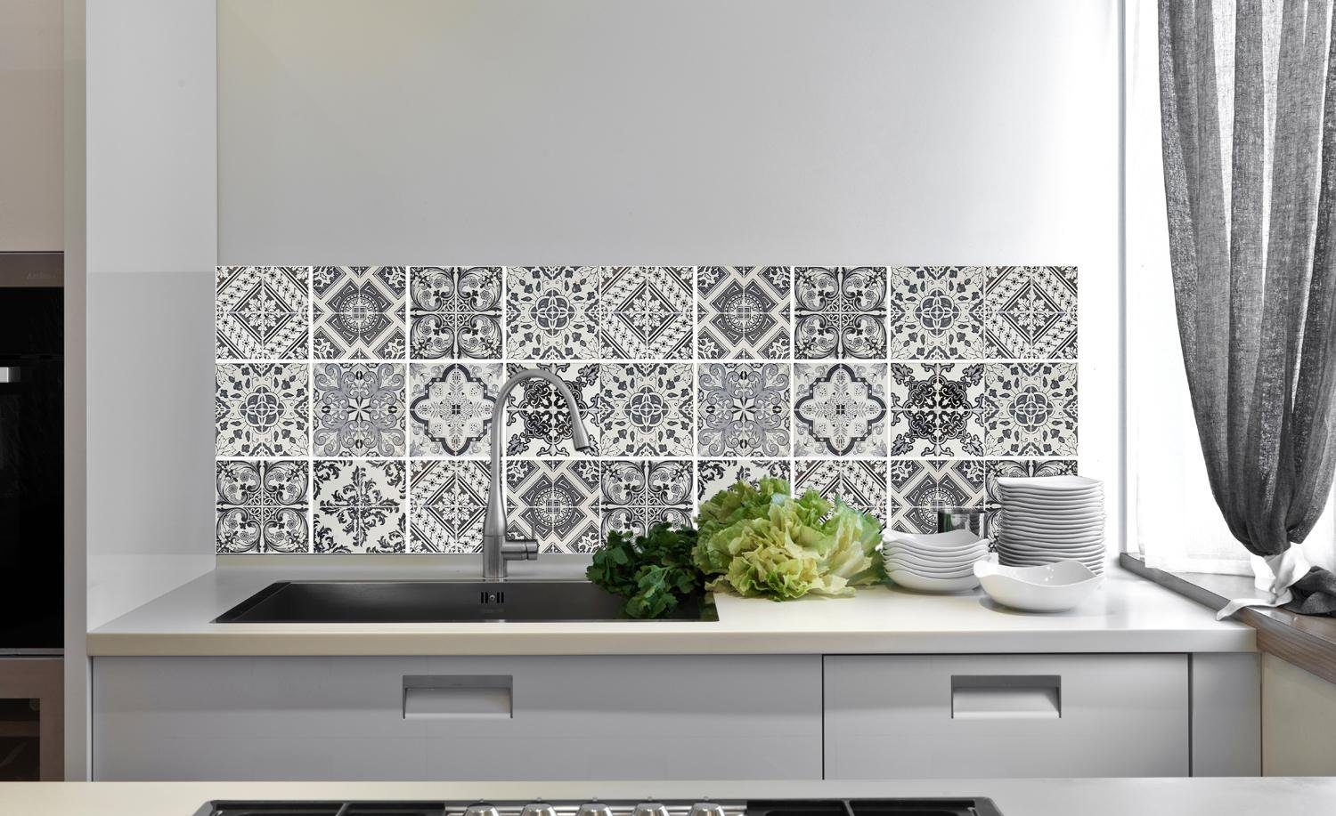 queence Fliesenaufkleber Muster I (Set, 12 St), Stickerfliesen, selbstklebe günstig online kaufen