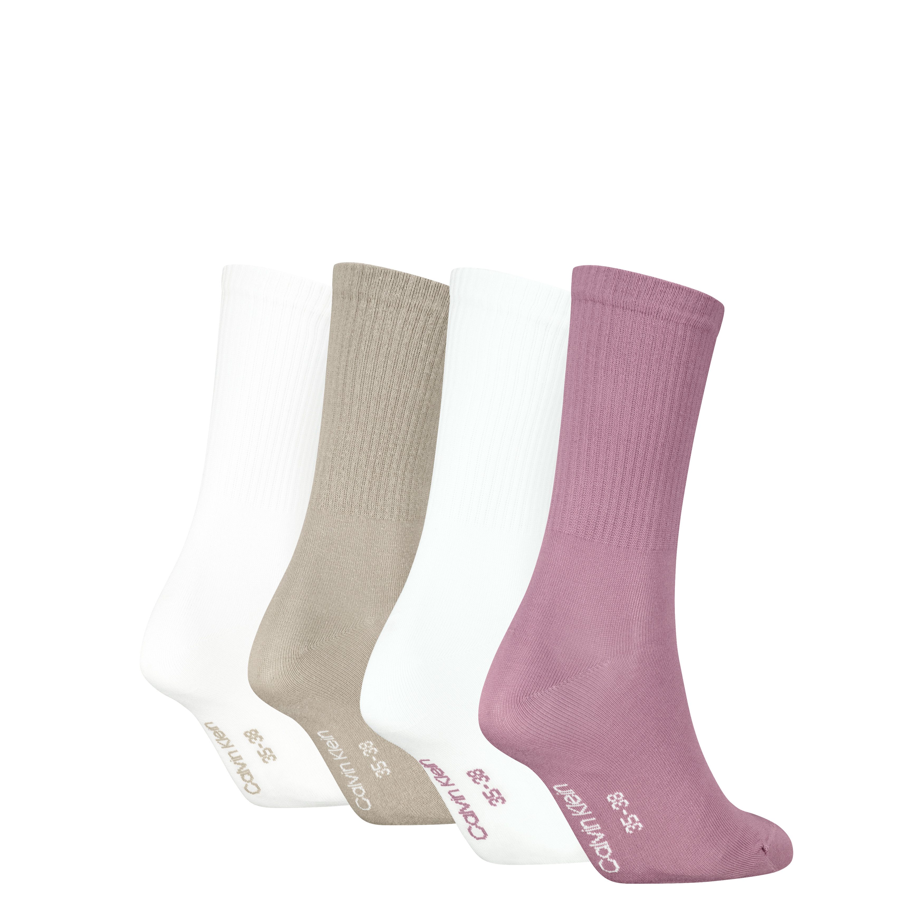 Calvin Klein Jeans Socken CKJ WOMEN SOCK 4P MONOGRAM ECOMM (4-Paar, 4 Paar)