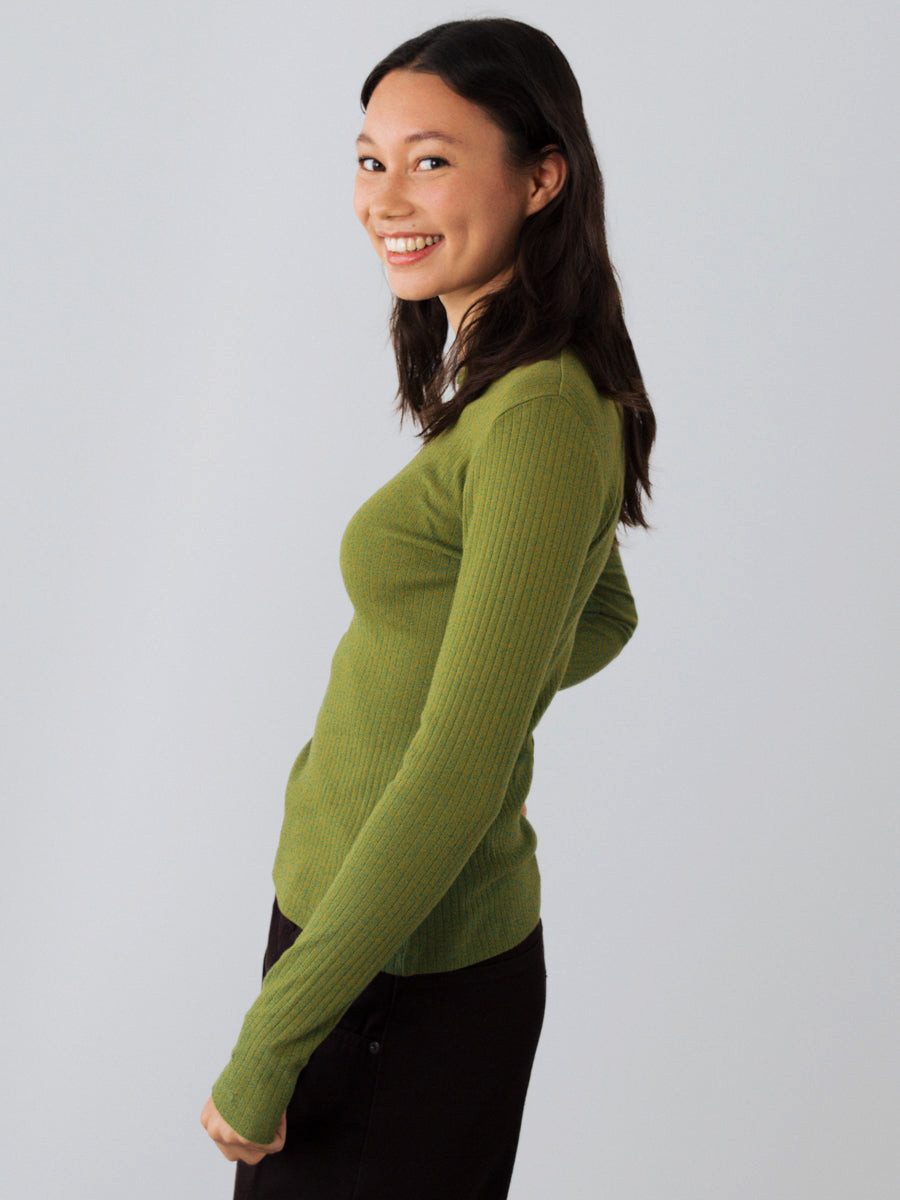 HONEST BASICS T-Shirt Geripptes Langarm Shirt aus Bio- und recycelter Baumwolle – Bild 3 von 4