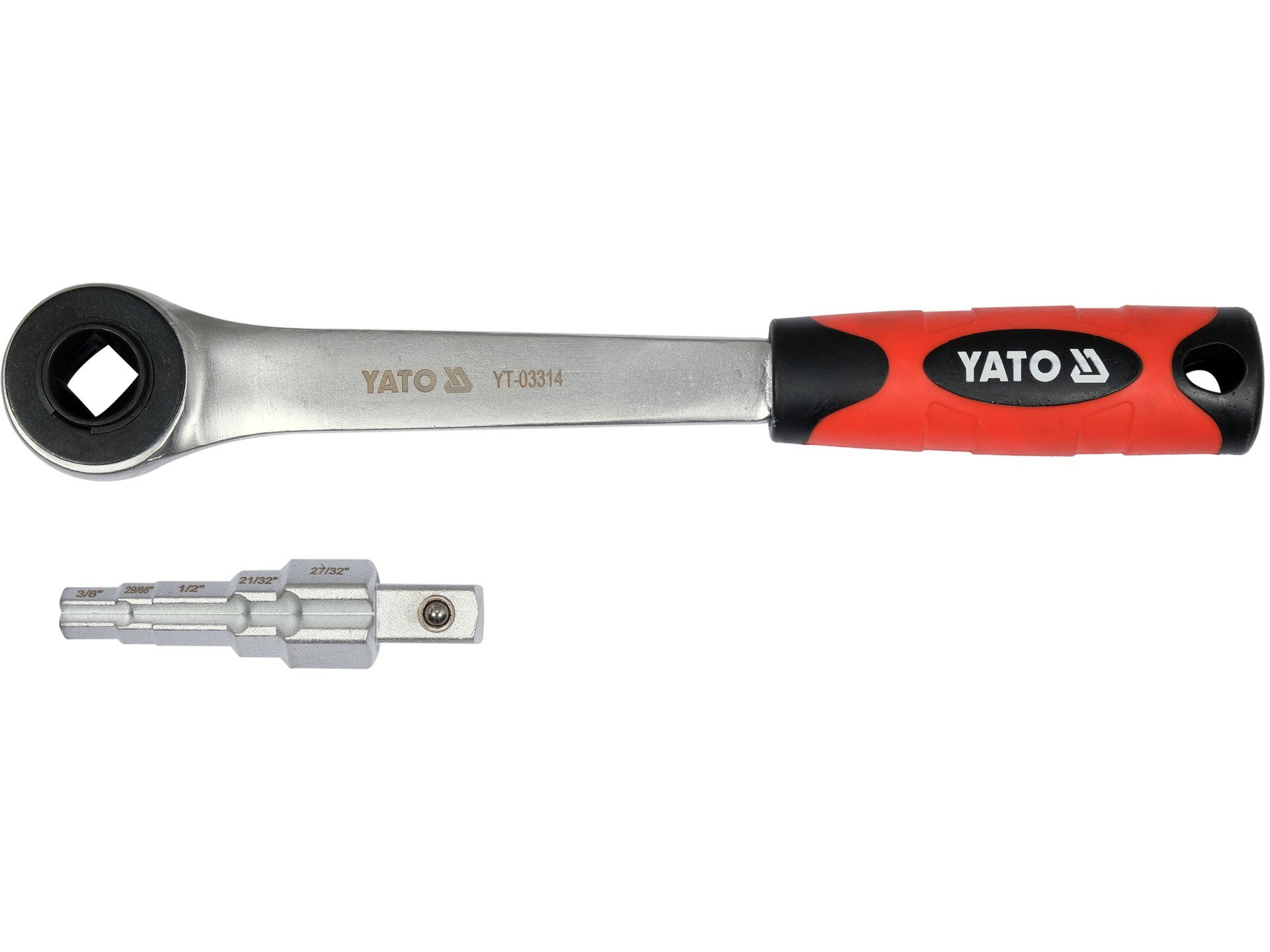 Yato Ratsche Stufenschlüssel mit Ratsche für Verschraubungen 1/2" (Stufenschlüssel mit Ratsche für Verschraubungen 1/2)