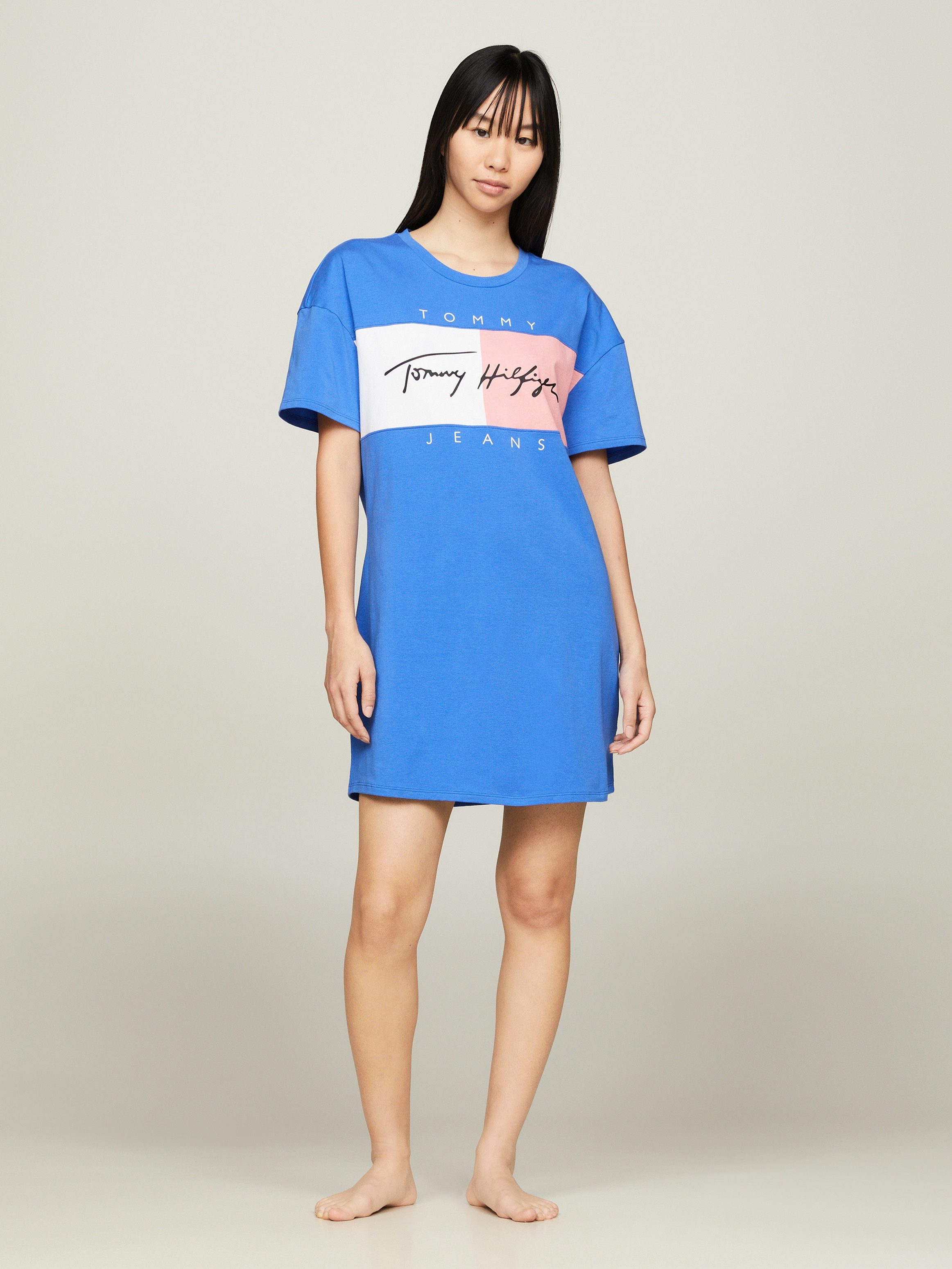 Tommy Hilfiger Underwear Nachthemd OVERSIZE NIGHTDRESS mit Rundhalsausschnitt