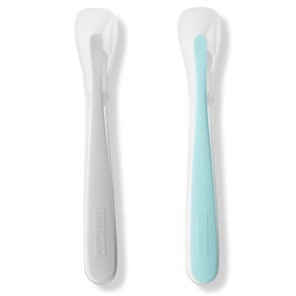 Skip Hop Kinderlöffel Breilöffel Set 2 Stück grau türkis