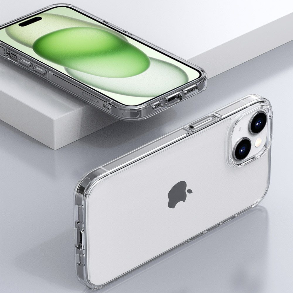 FITSU Handyhülle Transparente Hülle für iPhone 15 Case Durchsichtig 6,1 Zoll, Ultraklare Handyhülle Case transparente Schutzhülle mit Eckenschutz