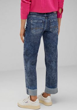 STREET ONE 5-Pocket-Jeans in Used-Optik