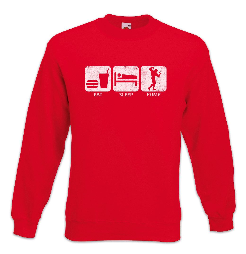 Sweatshirt Eat Sleep Pump Sweatshirt Body Building Gym Bodybuilding Training