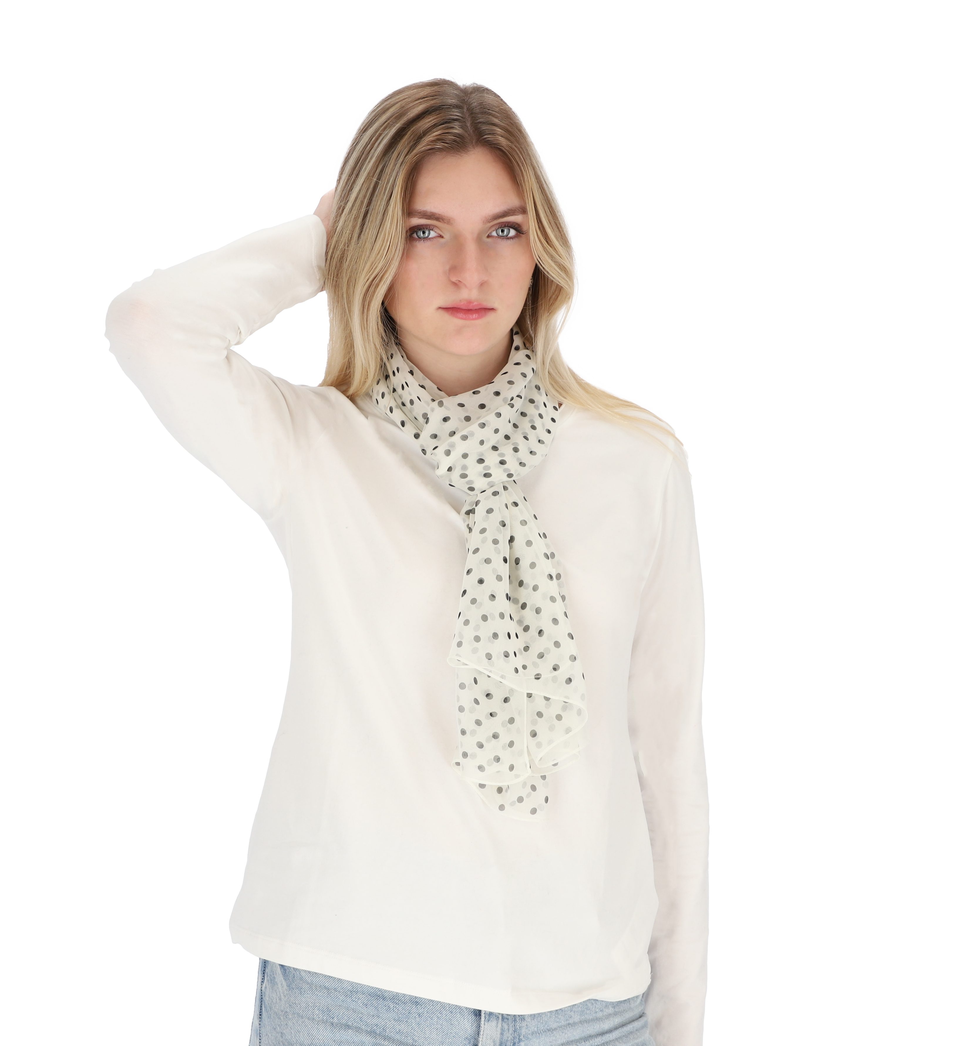 halsüberkopf Accessoires Modeschal Schal Chiffon Tupfen, günstig online kaufen