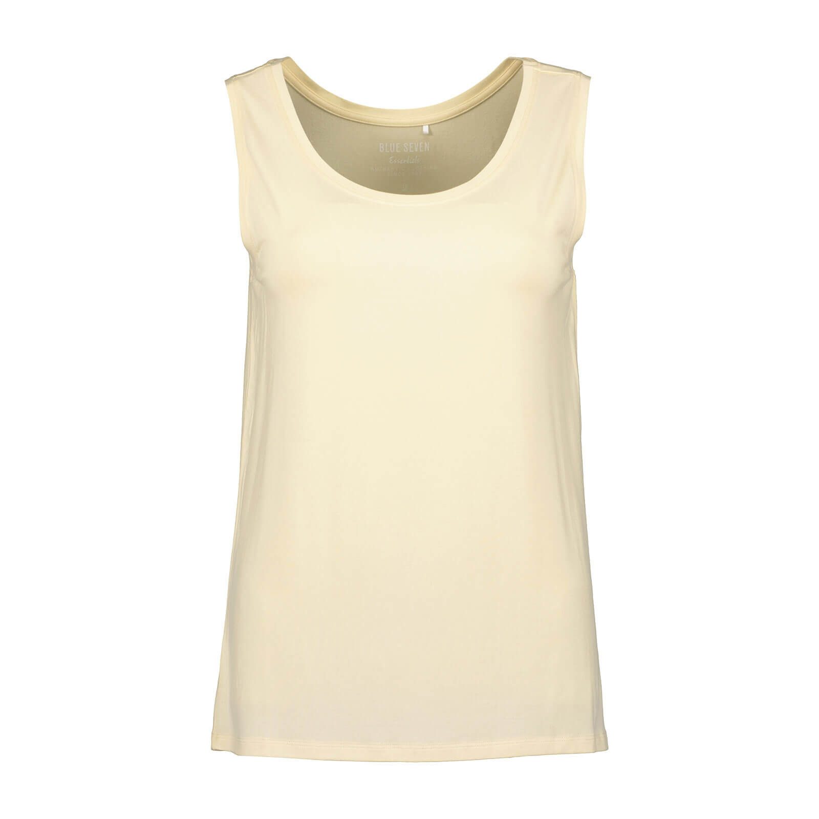 Blue Seven Rundhalsshirt Damen Top 100135 Unifarben - Träger-Shirt Sommershirt Ärmellos Zeitloses Design, Rundhalsausschnitt, Perfekt als Basic-Shirt, Leicht