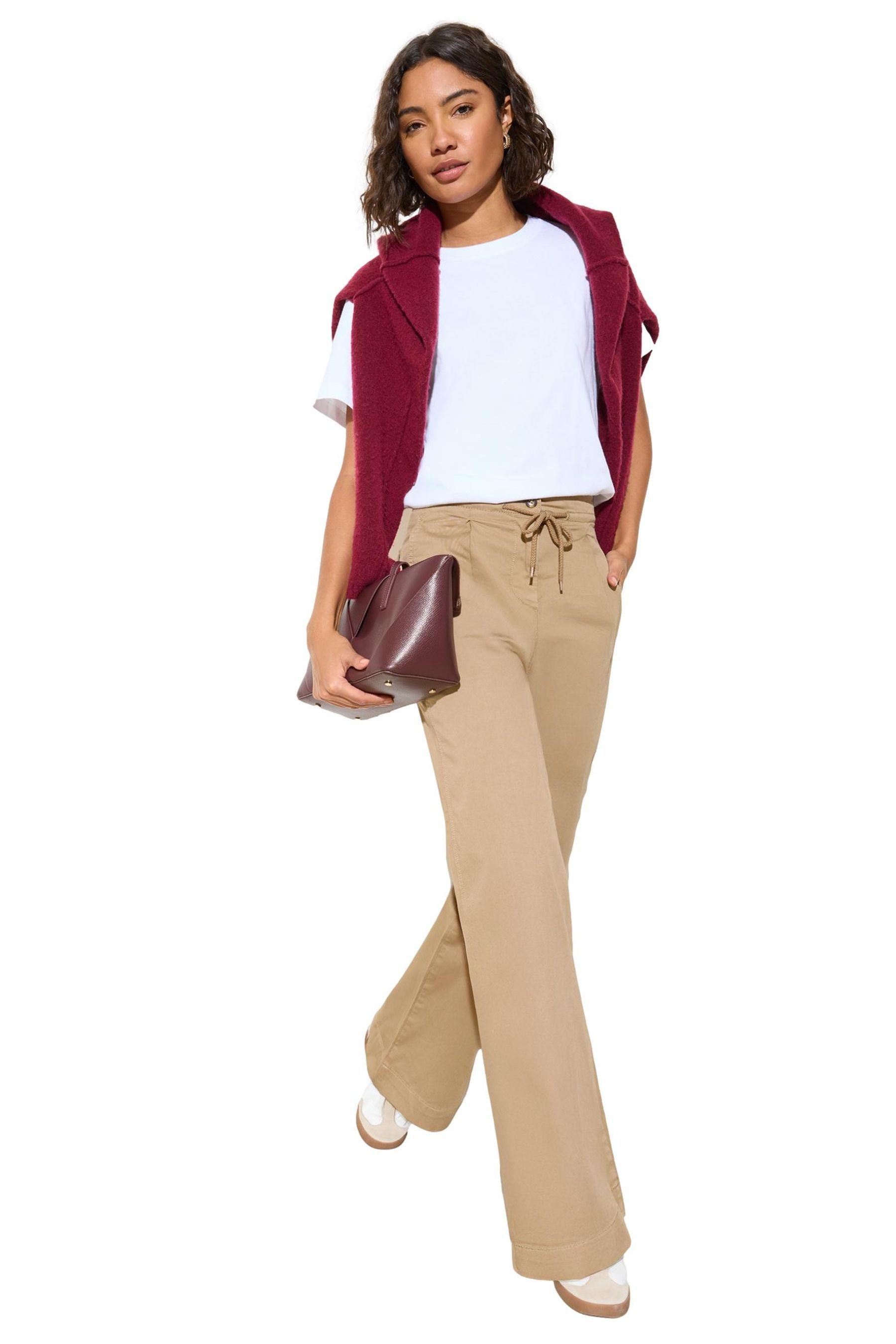 Friends Like These Palazzohose Friends Like These Bundfaltenhose mit weitem günstig online kaufen