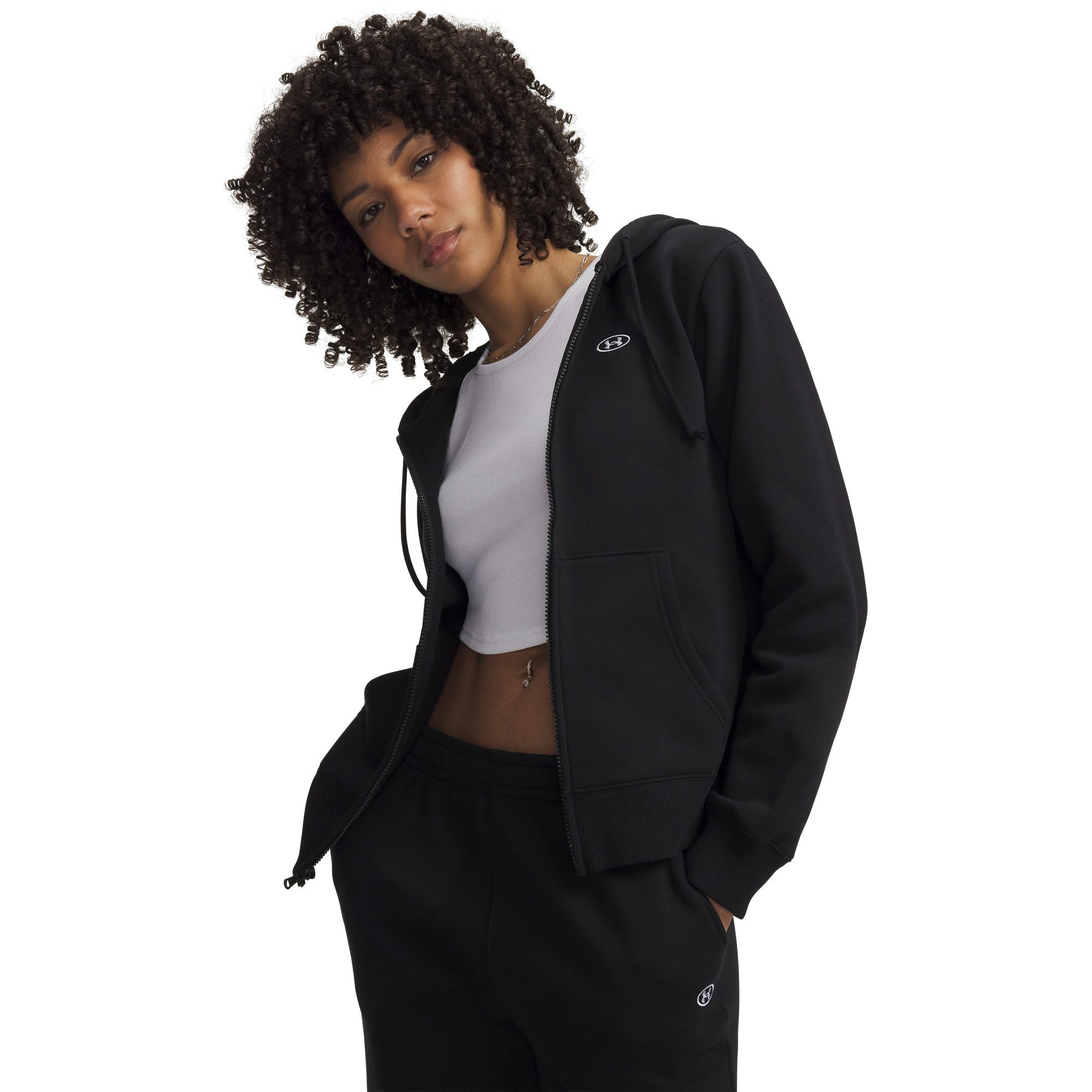 Under Armour® Trainingsjacke Under Armour Damen Kapuzenjacke Rival Fleece FZ 6016556