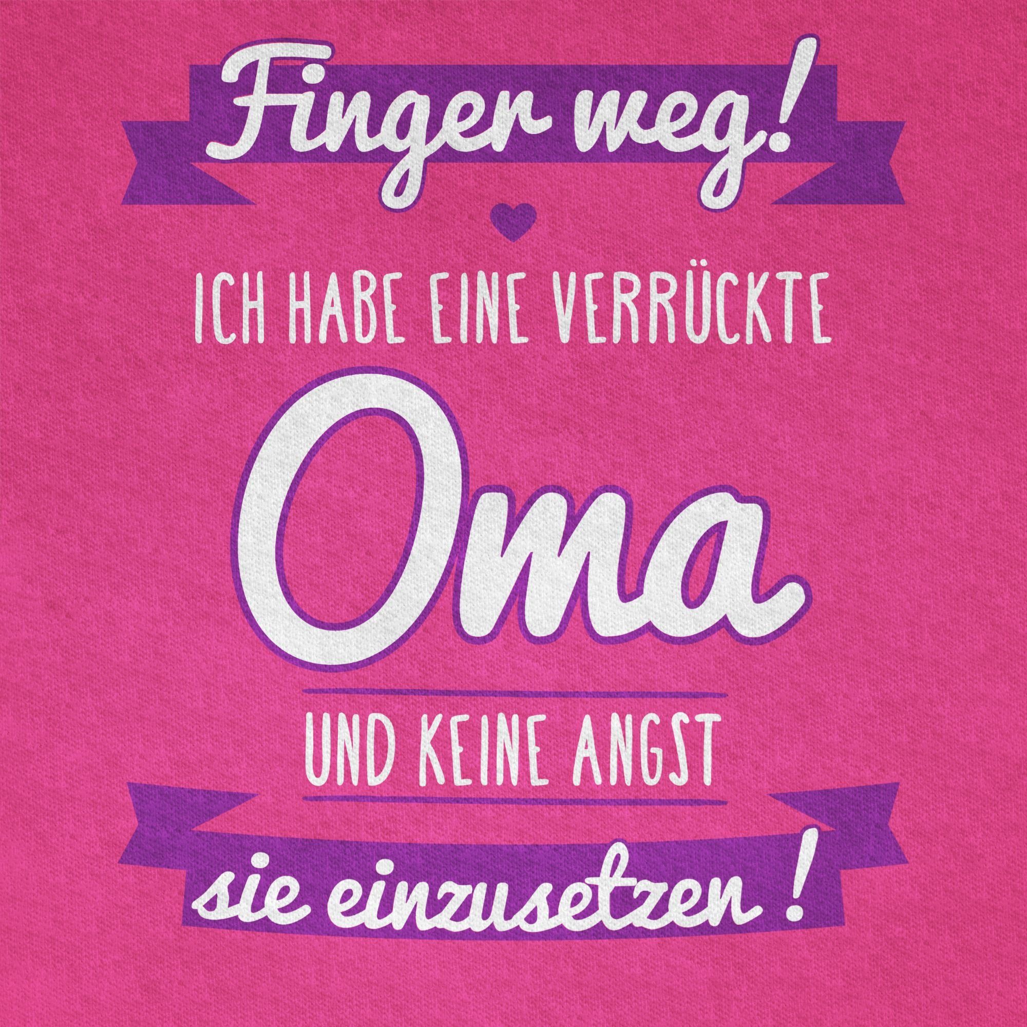 Shirtracer T-Shirt Finger weg ich habe eine verrückte Oma I (1-tlg) Statement Sprüche Kinder