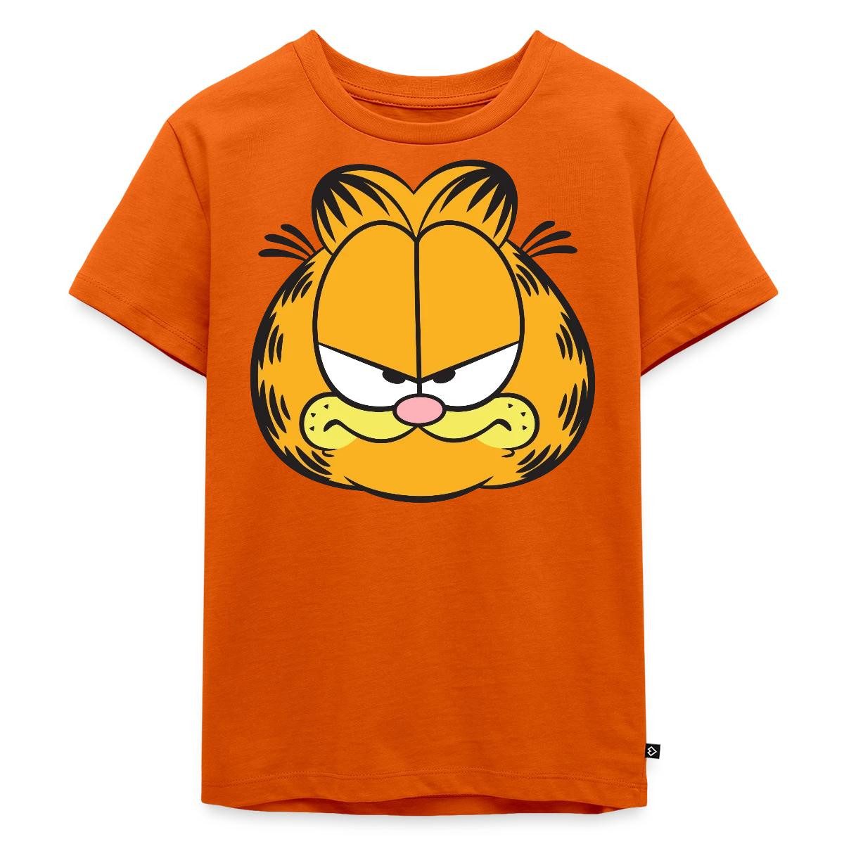 T-Shirt Garfield Gesicht Kostüm Karneval Kinder Premium T-Shirt