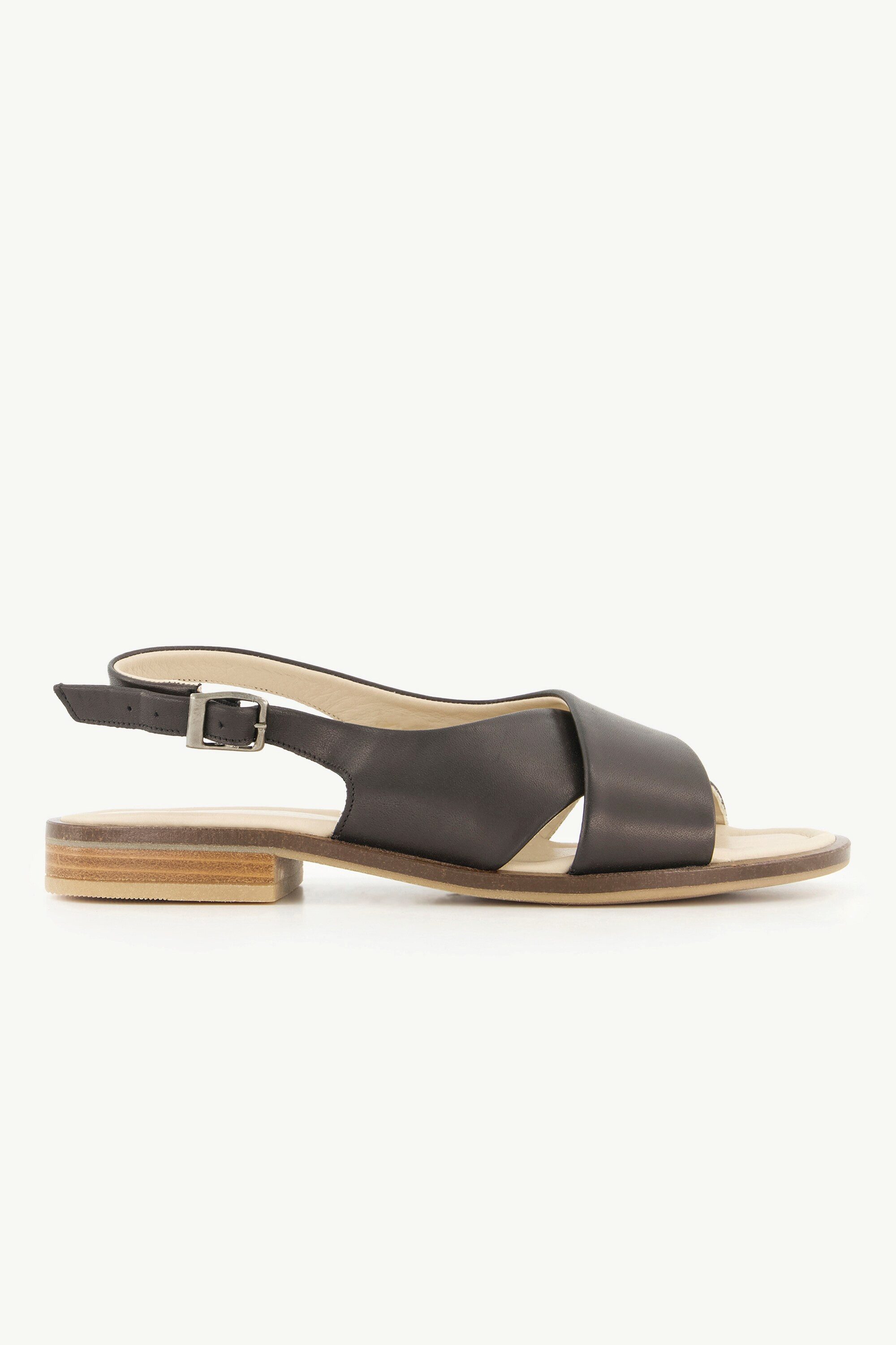 Ulla Popken Ledersandalen elastische Fersenriemen Weite günstig online kaufen
