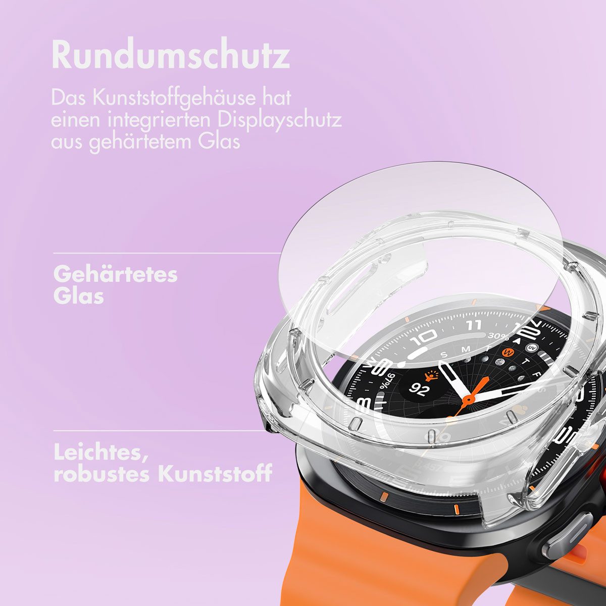 imoshion Displayschutzfolie imoshion Full Cover Hard Case Samsung Galaxy Watch Ultra (2024/2025) -, 1 Stück – Bild 2 von 5