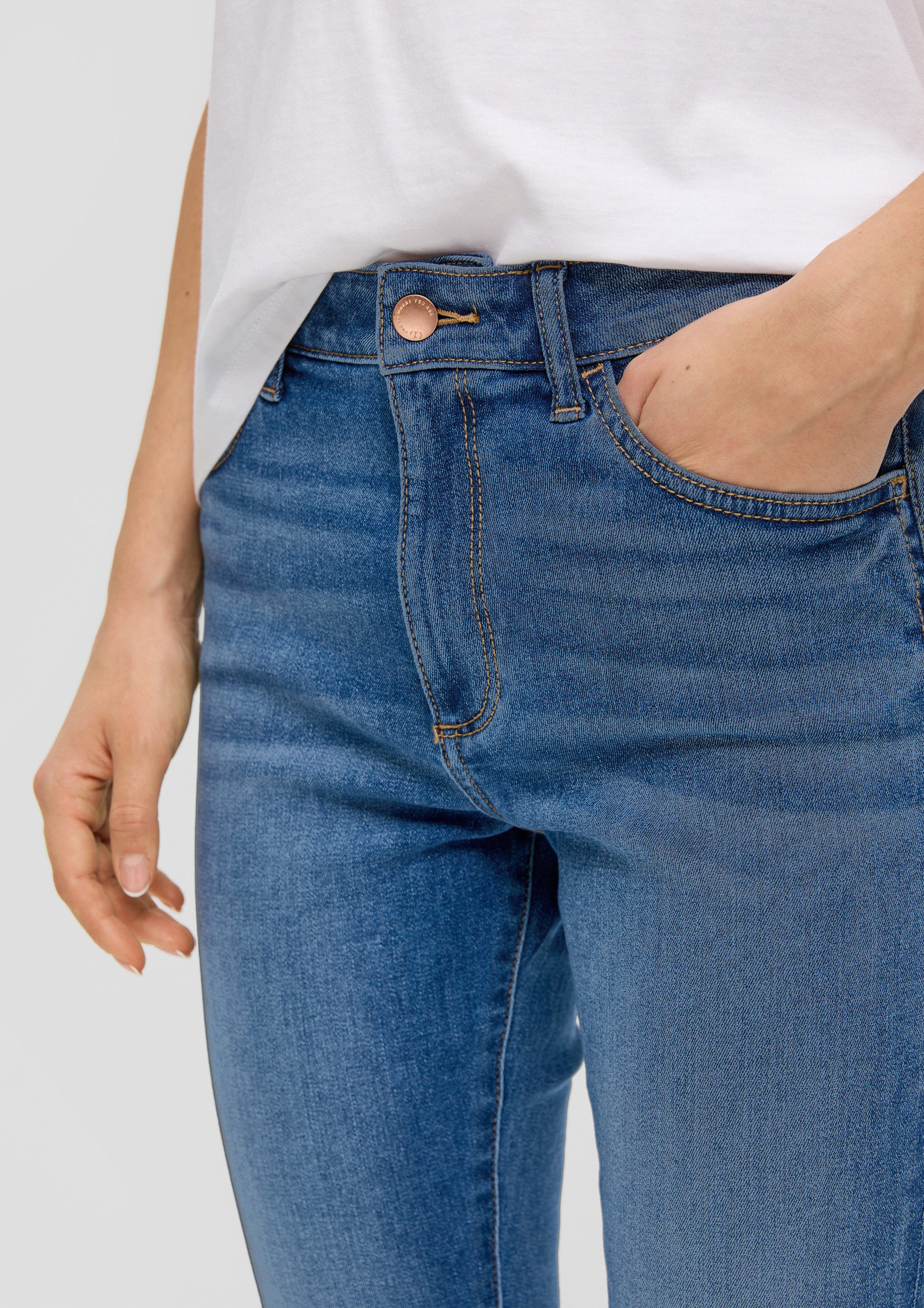 QS Skinny-fit-Jeans Jeans-Hose Jeans / Super Skinny Fit / High Rise / Skinny leg