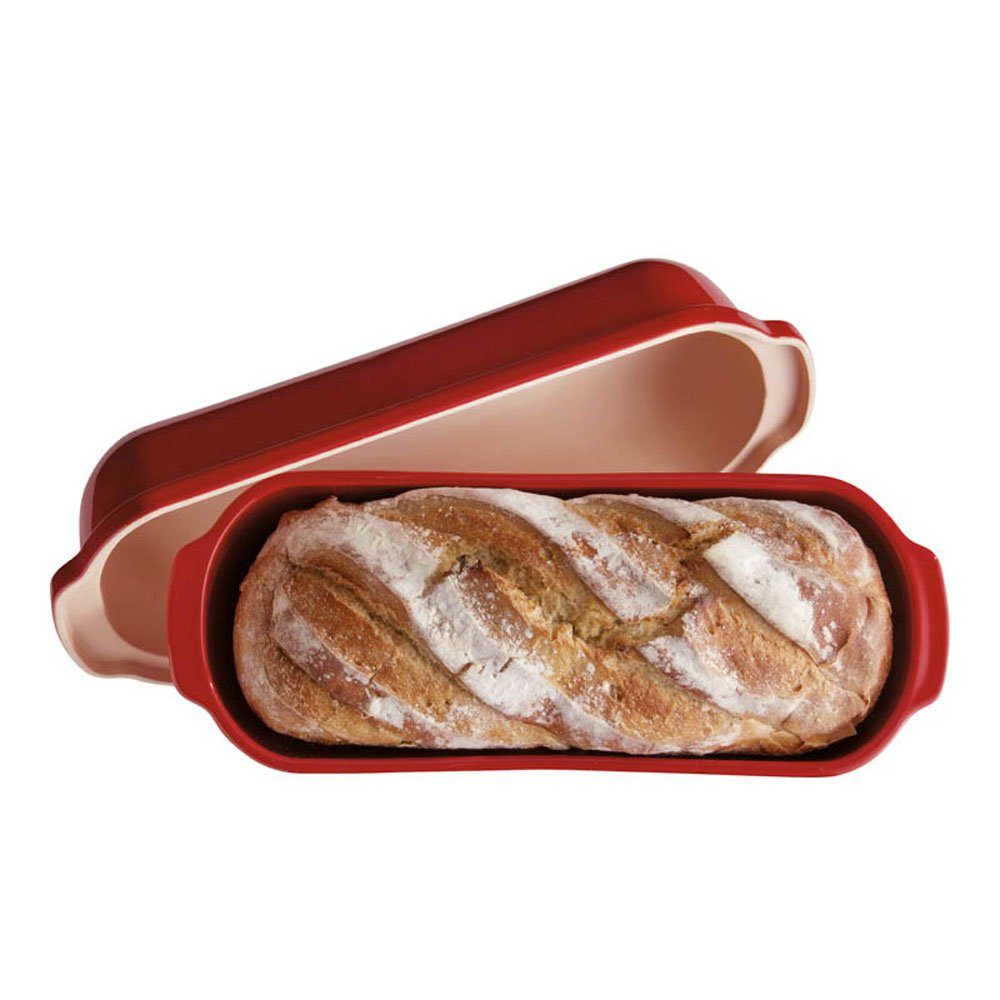 Emile Henry Brotbackform Keramik Landbrotform 39×16,5×15 cm Grand Cru