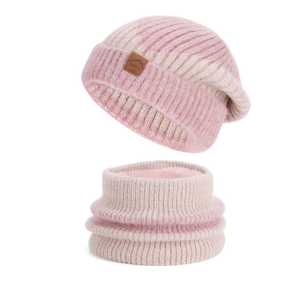 Cachito Mütze & Schal Herbst Winter Schal und Mütze Set 55-60CM Wintermütze Strickmütze mit Schal Damen Warme Mütze Beanie – Bild 3 von 5