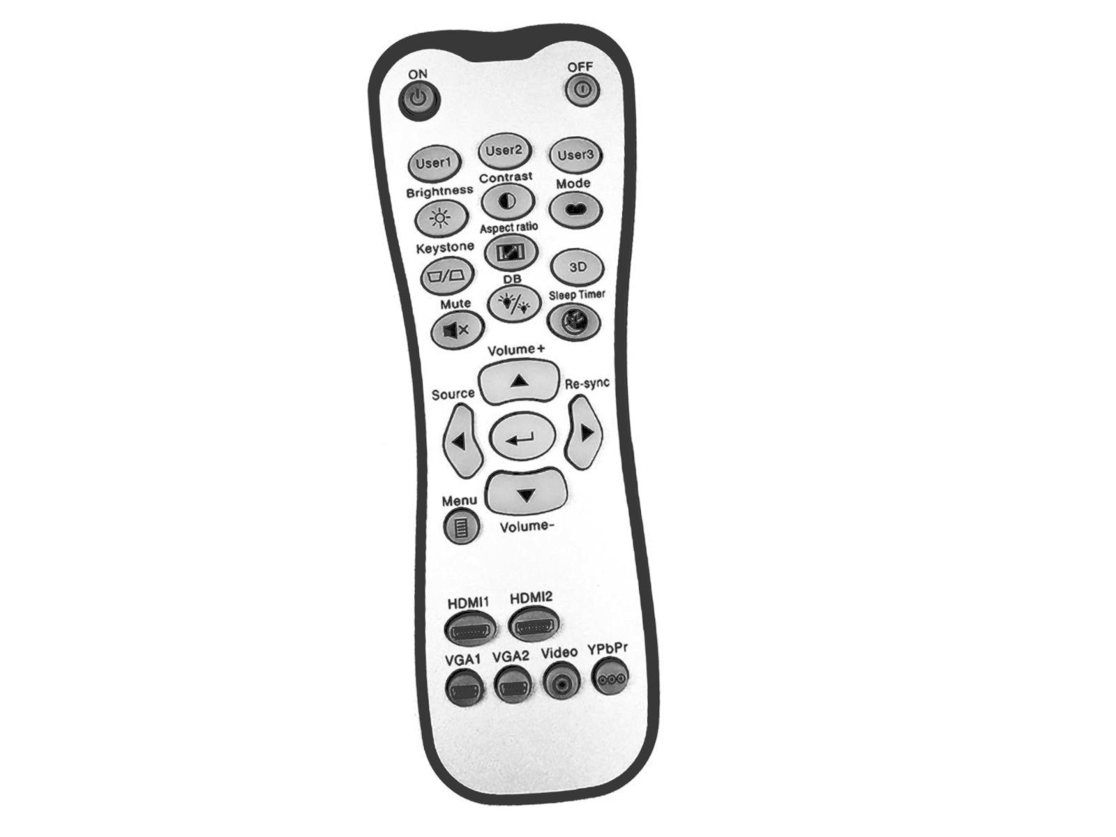 Optoma BR-3001B Fernbedienung