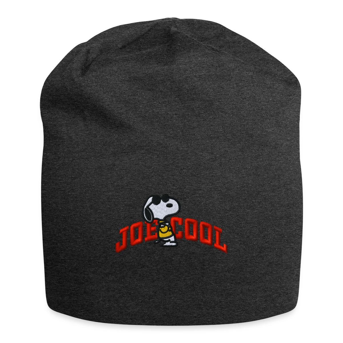 Spreadshirt Beanie Peanuts Snoopy Joe Cool Sonnenbrille Stick Jersey-Beanie (1-St)