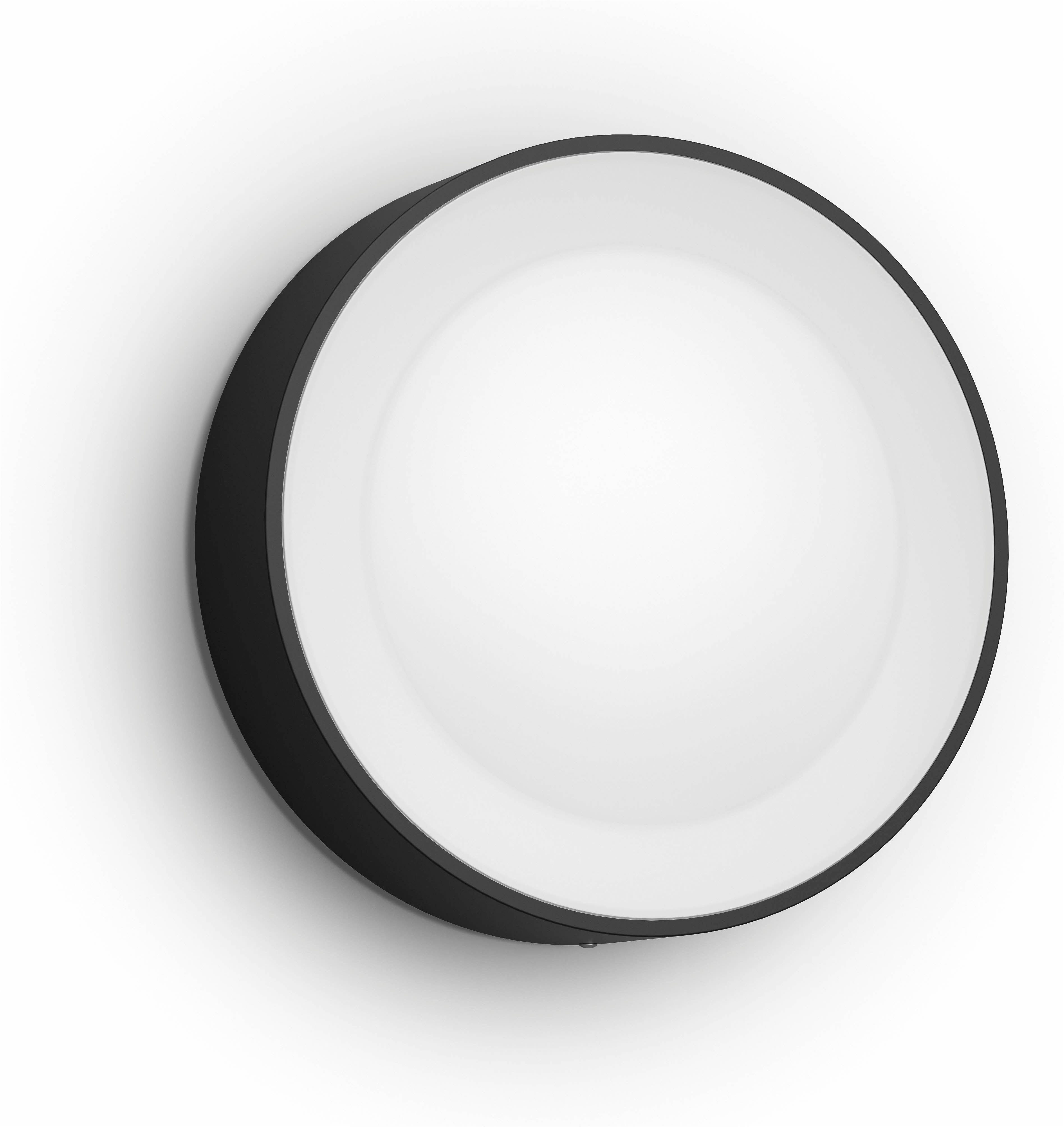 Philips Hue LED Außen-Wandleuchte Outdoor White & Color Ambiance Daylo schwarz, Abschaltautomatik, Bluetooth, CCT - über Fernbedienung, Dimmfunktion, Einschlafhilfe, Farbsteuerung, Farbwechsel, Memory, nach Trennung vom Netz, Nachtlichtfunktion, RGB, Smart Home, Timerfunktion, Weckerfunktion, dimmbar über Fernbedienung, mehrere Helligkeitsstufen, LED fest integriert, Farbwechsler, RGB, warmweiß - kaltweiß, Steuerbar per App und Stimme, Smart Home fähig, Farbfähig und Weißtöne