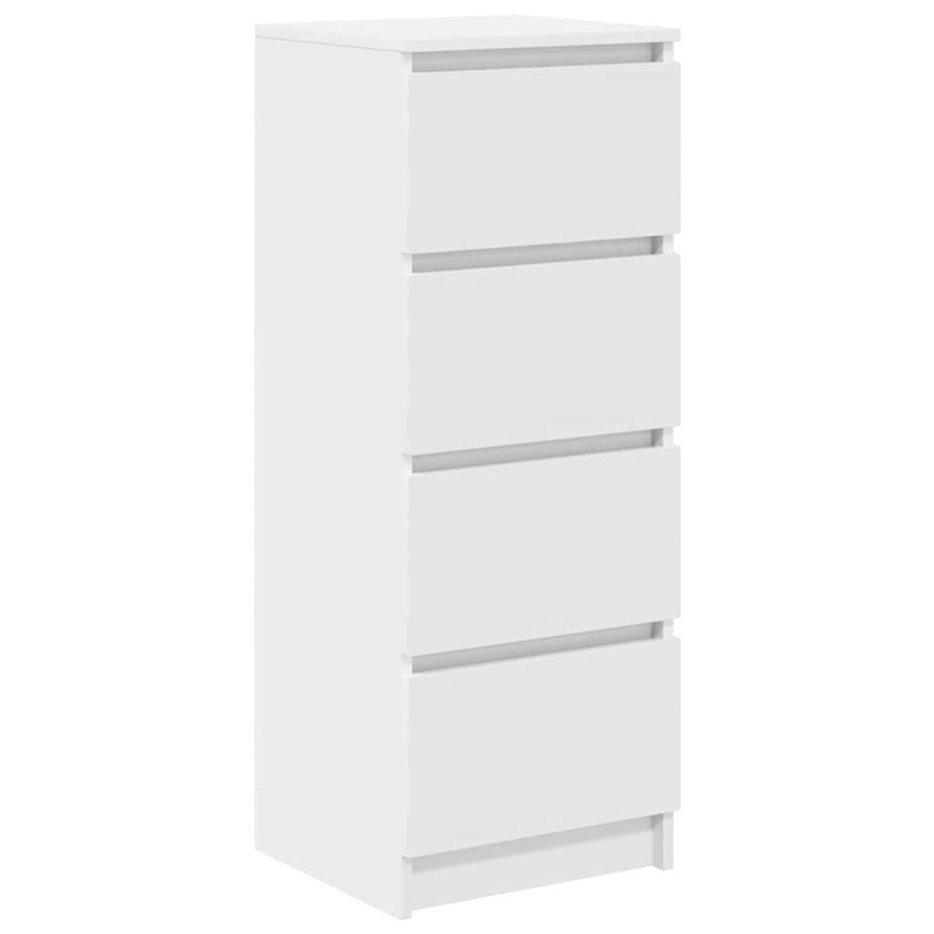 vidaXL Kommode NA Sideboard Weiß 37,5x35x99 cm Holzwerkstoff