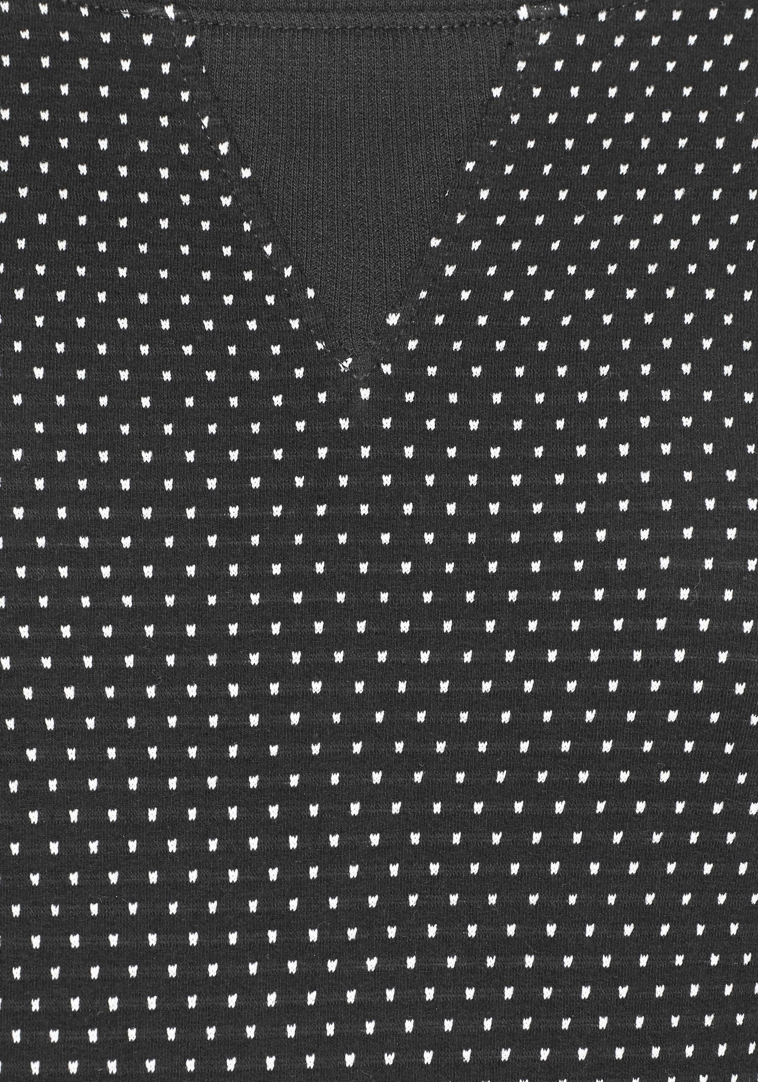 Vivance Dreams Umstandsnachthemd im Pünktchenmuster mit gestreiften Bündchen