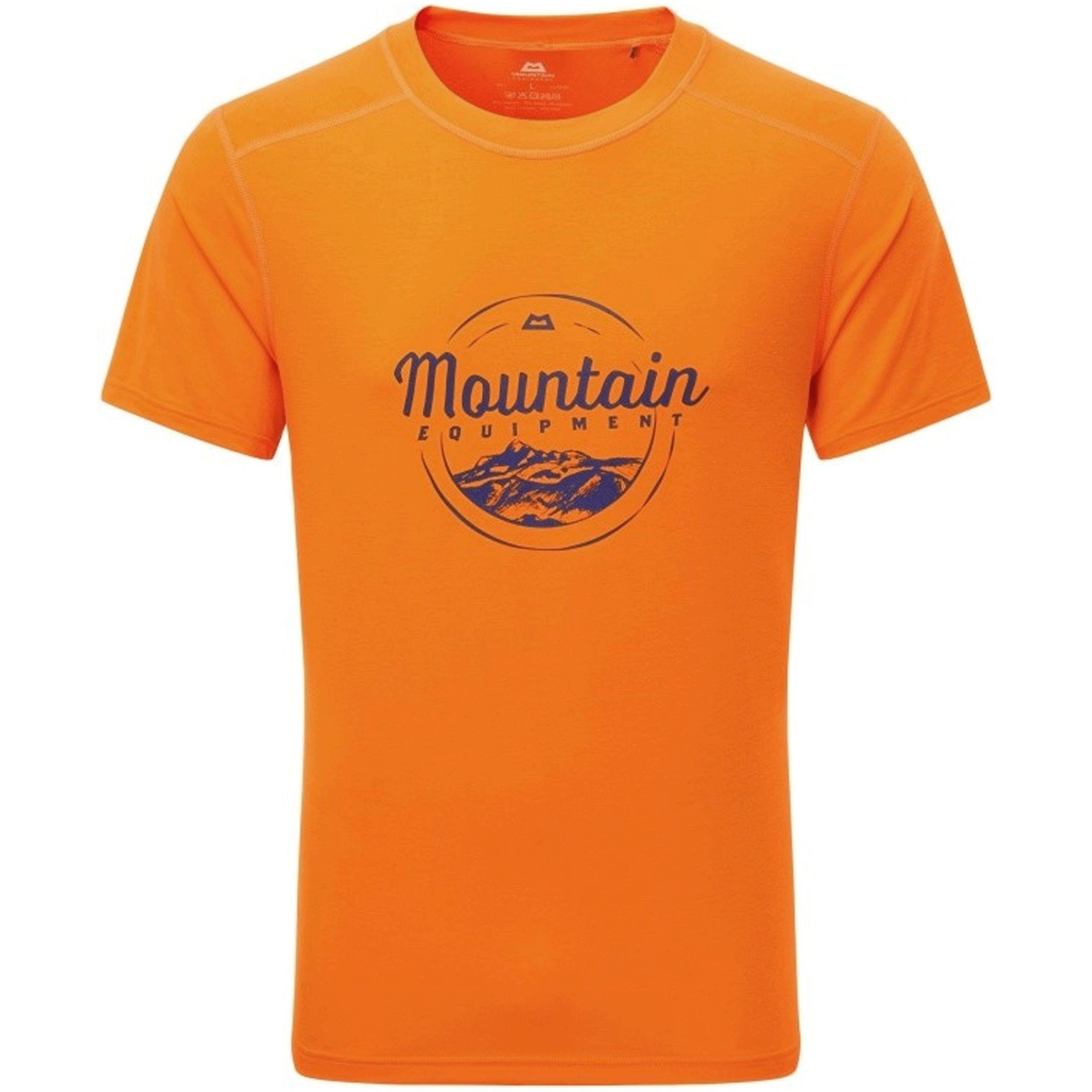 Mountain Equipment Funktionsshirt tragendes - angenehm Script Mens Tee Equipment Mountain ember zu Headpoint