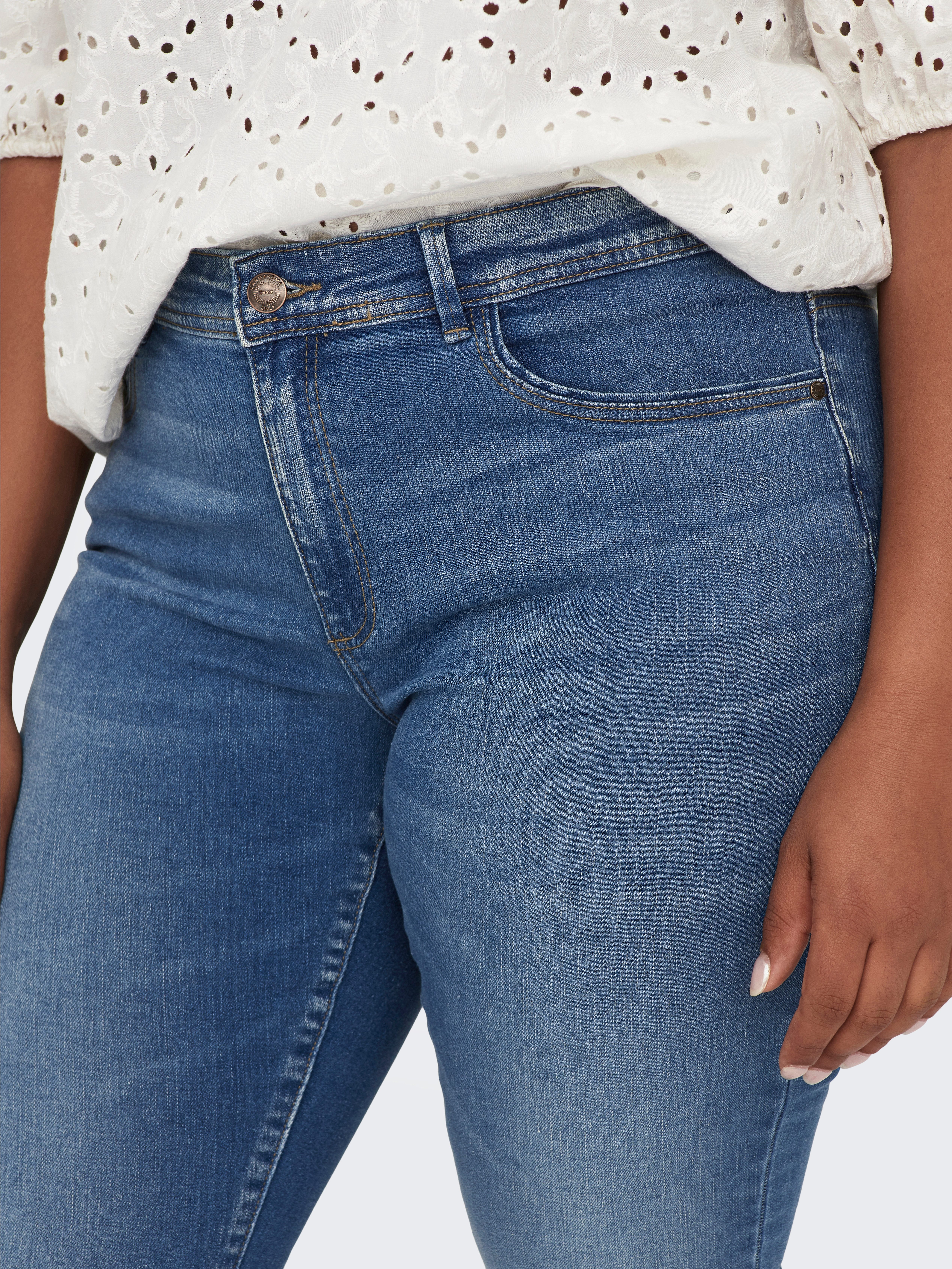 ONLY CARMAKOMA Skinny-fit-Jeans CARSALLY REG SK DNM BJ114-3 NOOS Materialmix, skinny fit
