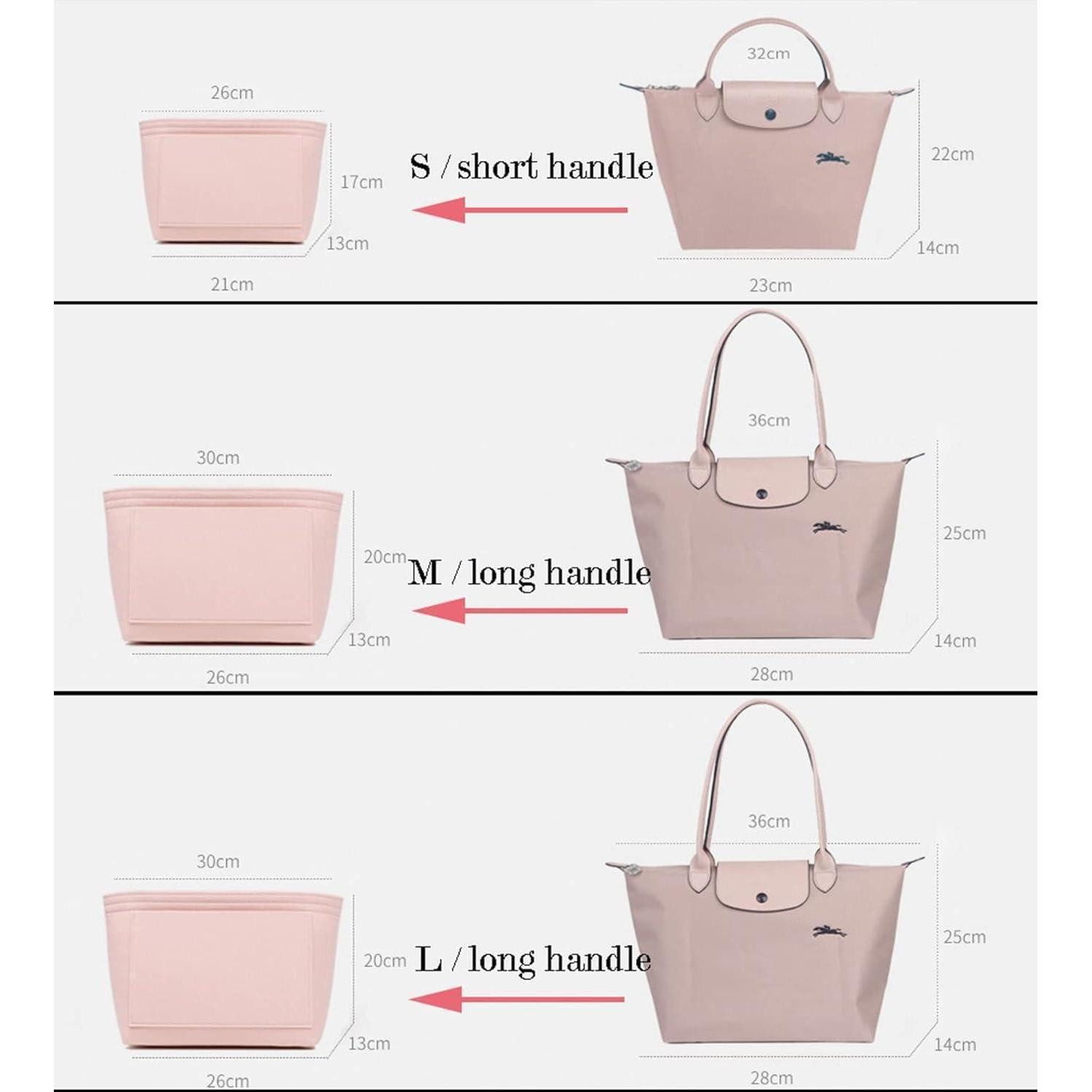 LuxusKollektion Taschenorganizer Filz-Organizer für Handtaschen groß beige günstig online kaufen