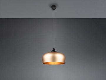 meineWunschleuchte LED Pendelleuchte, LED wechselbar, warmweiß, Esstisch-lampe modern über Kochinsel & Kücheninsel Gold-en, Ø45cm